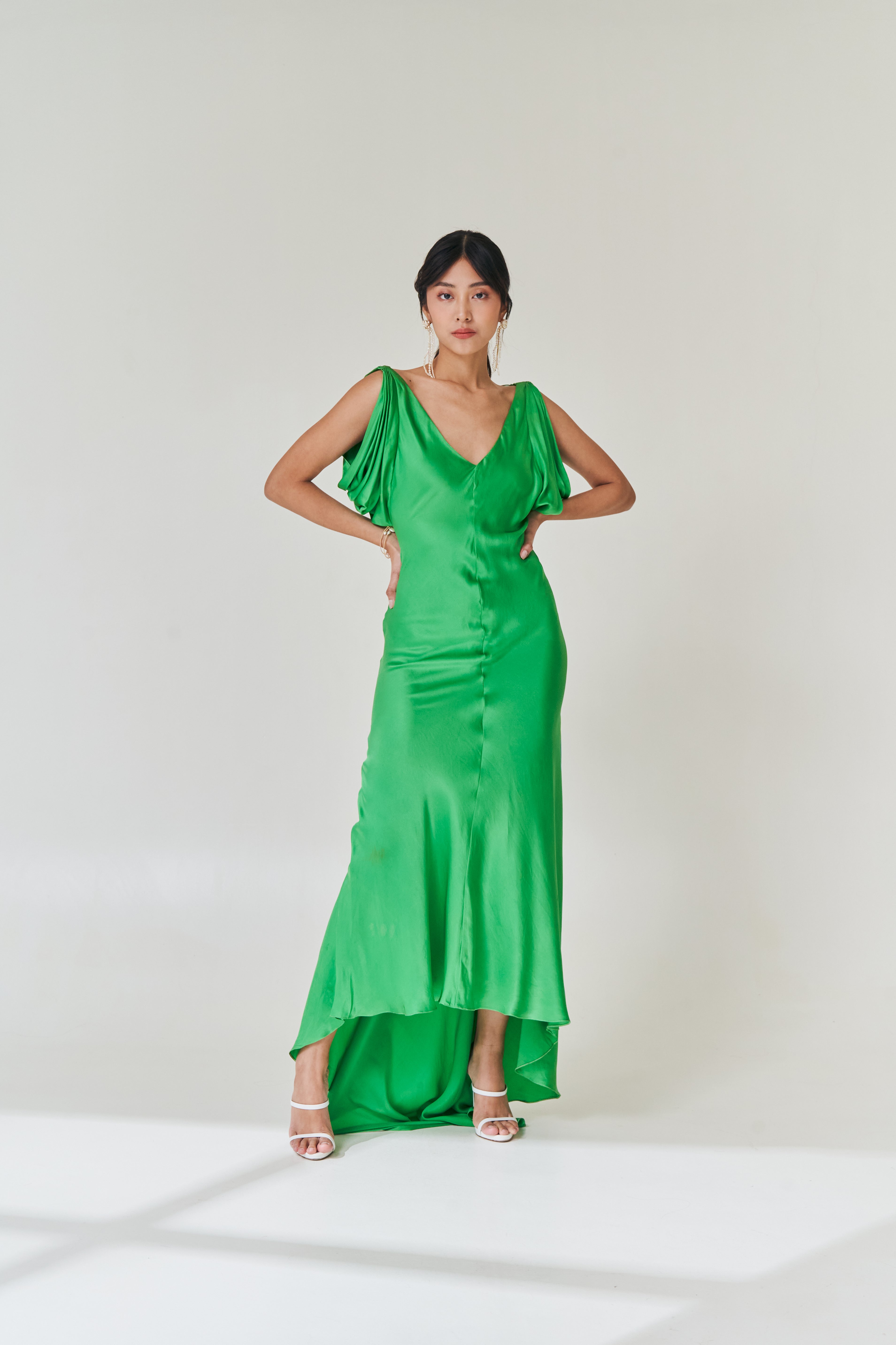 Green Silk Dress