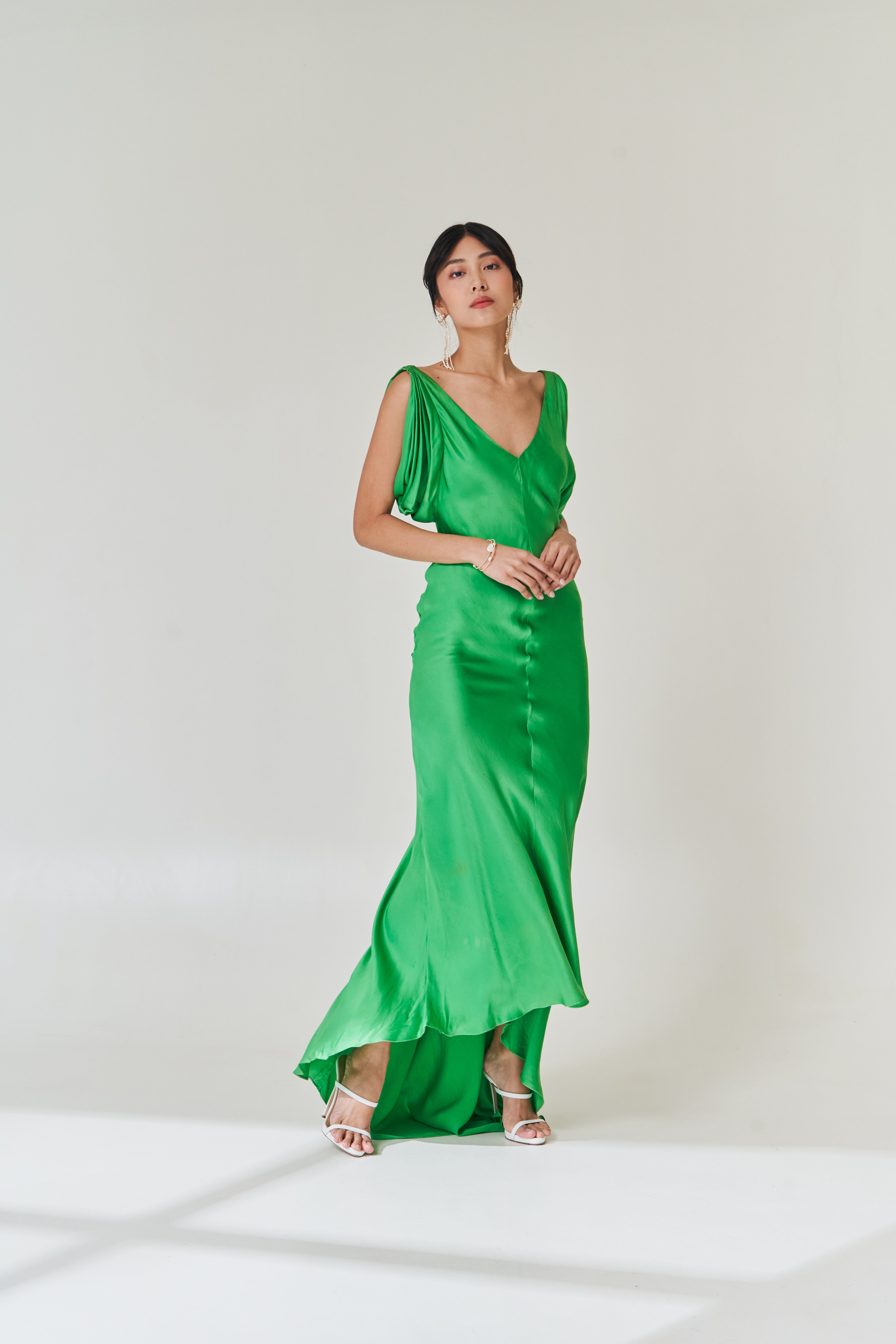 Green Silk Dress