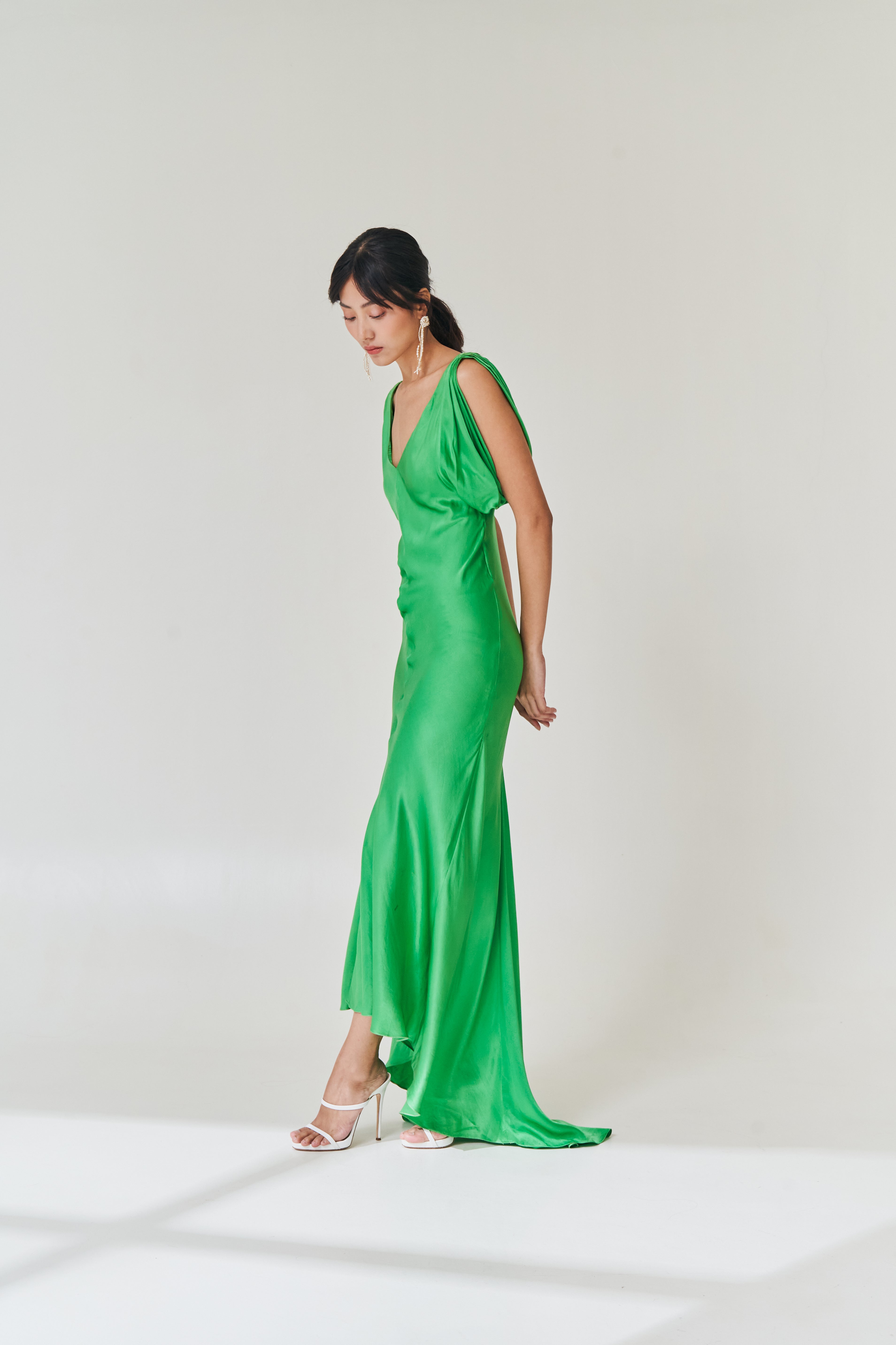 Green Silk Dress