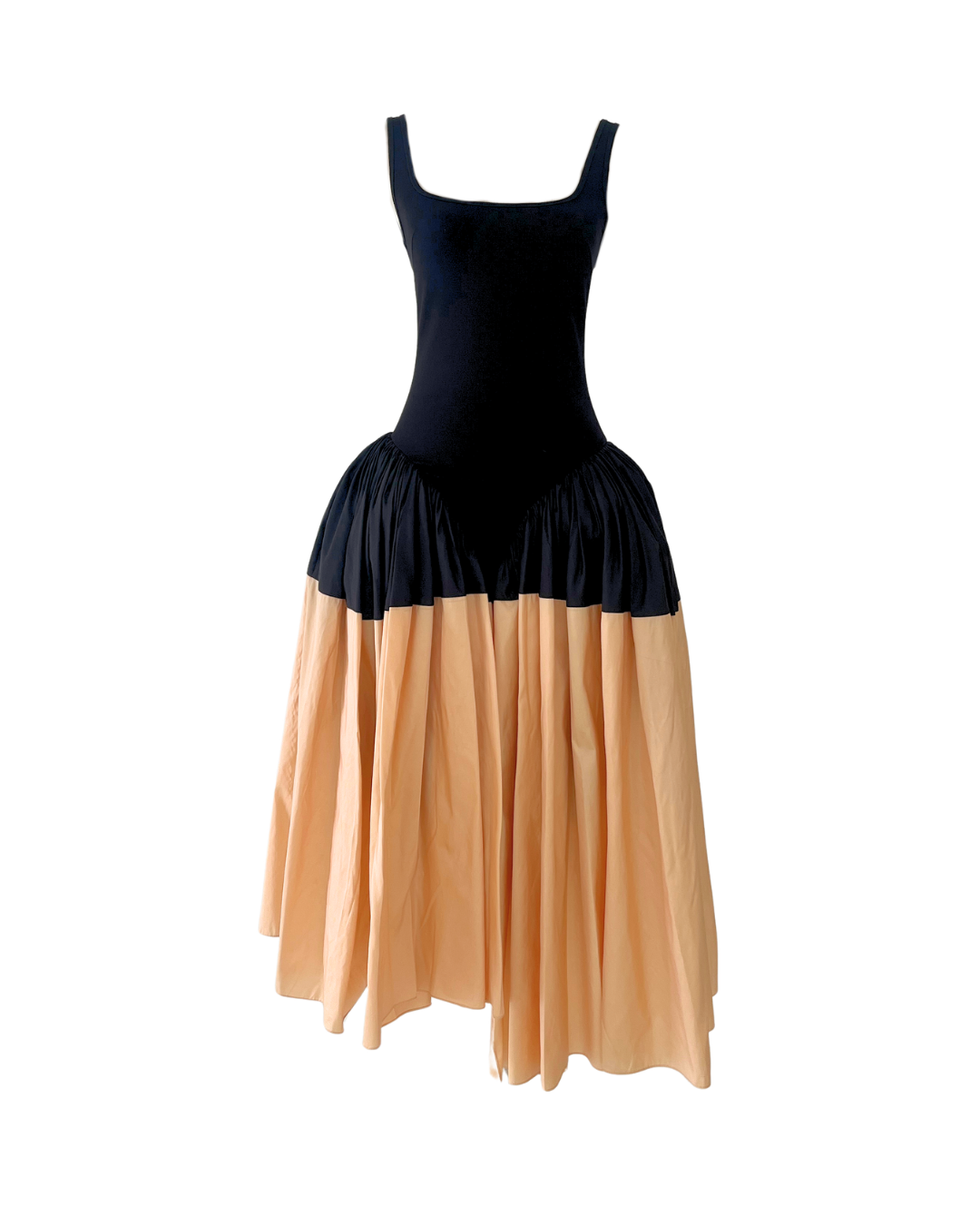 Alina Two Tone Silk Dress