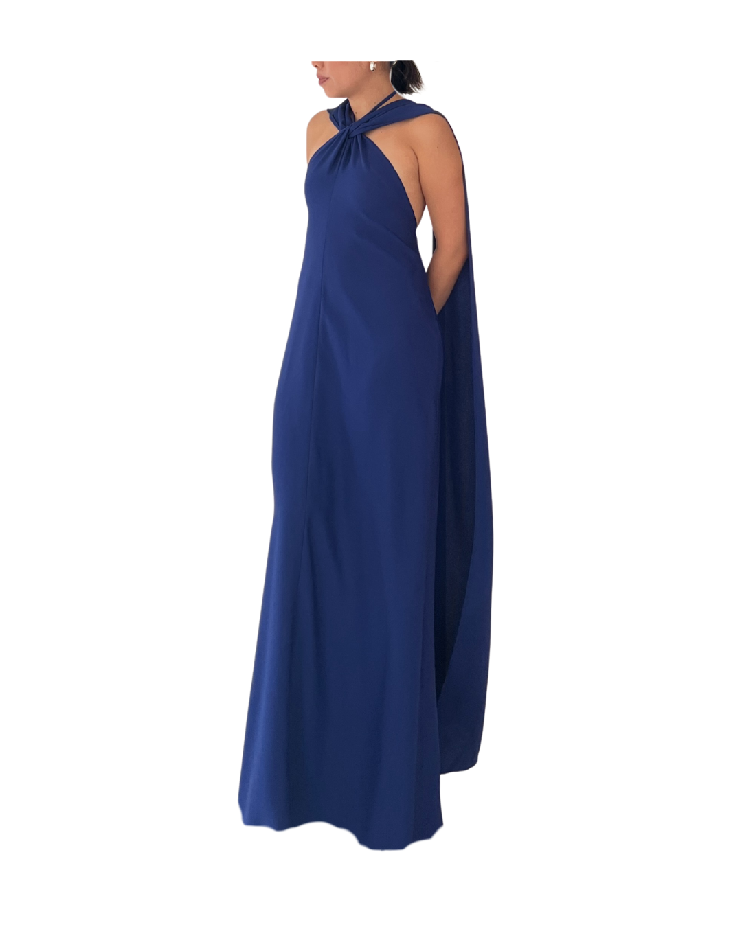 Blue Halter Tent Dress