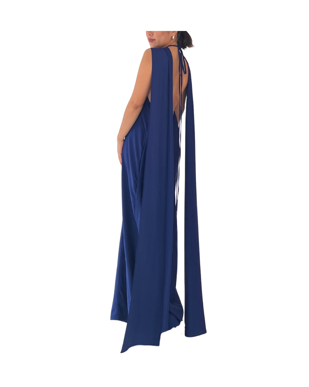 Blue Halter Tent Dress