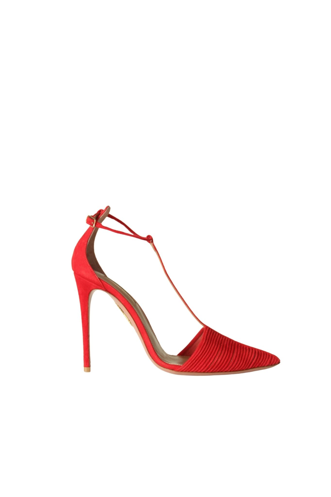 Suede Red Pumps