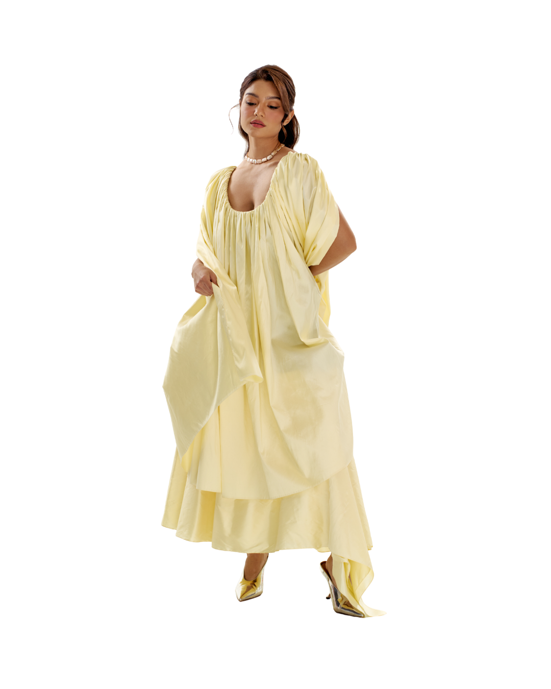 Jill Dress in Butter Yellow