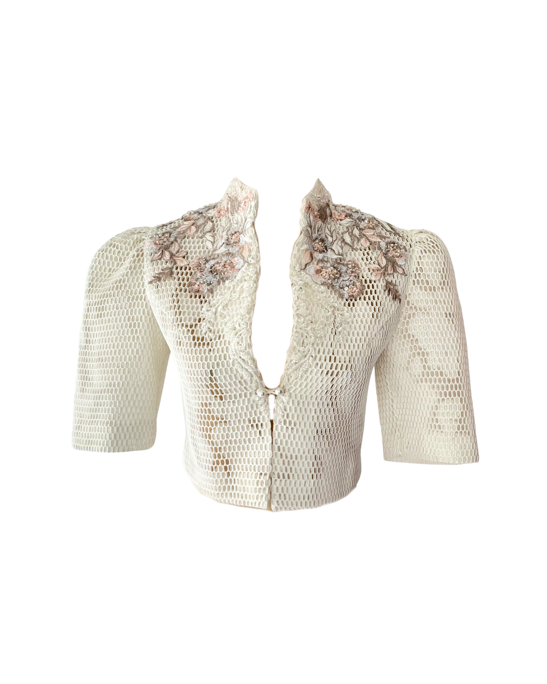 White Lace Camisa Top