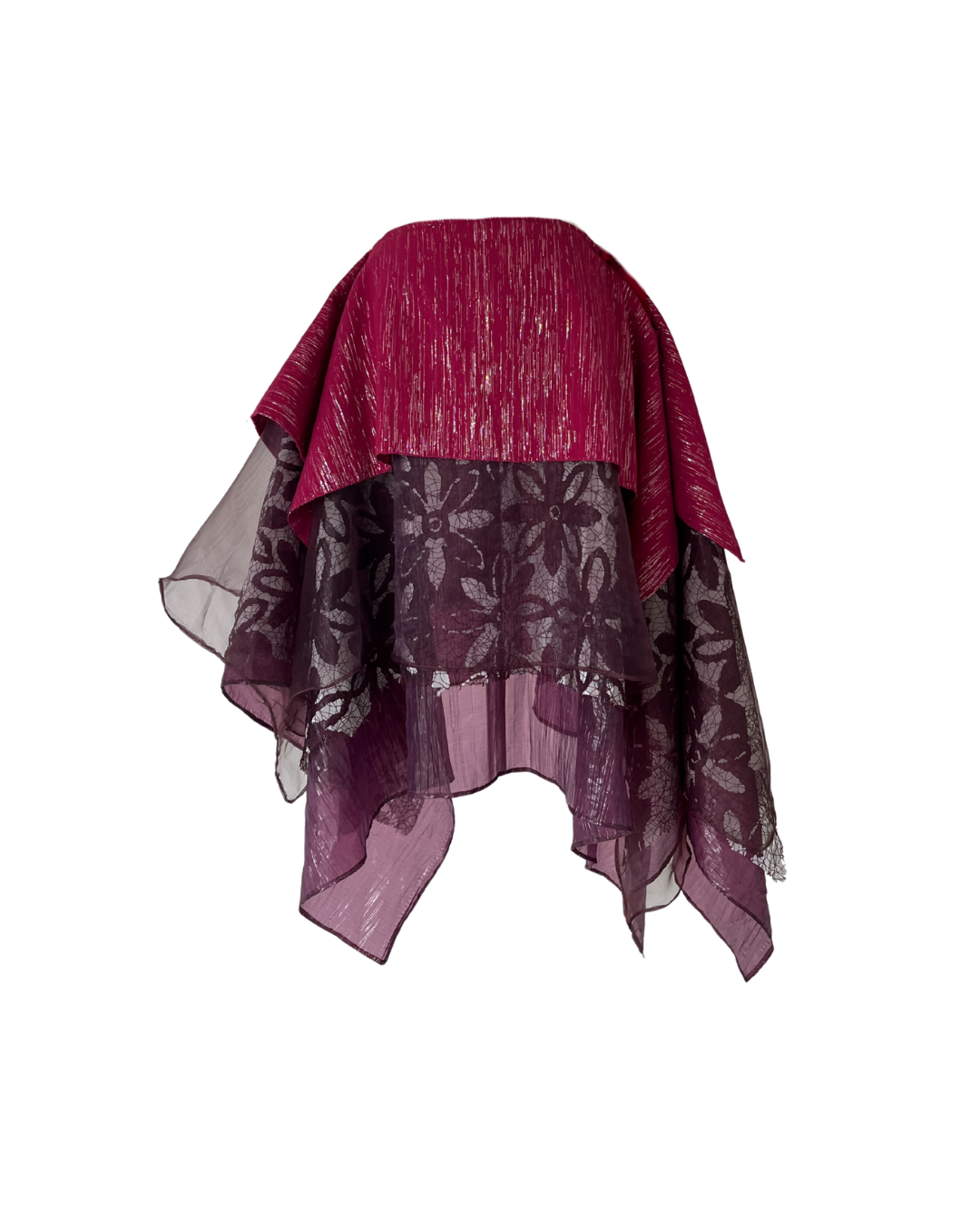 Printed Floral Tapis Skirt