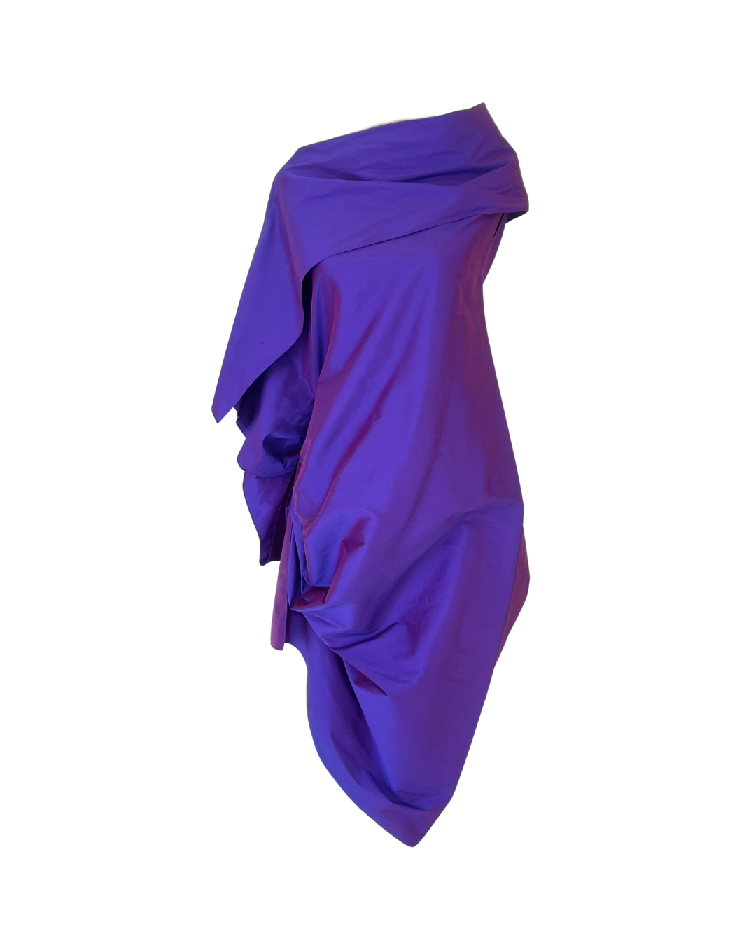 Purple Draped Gown
