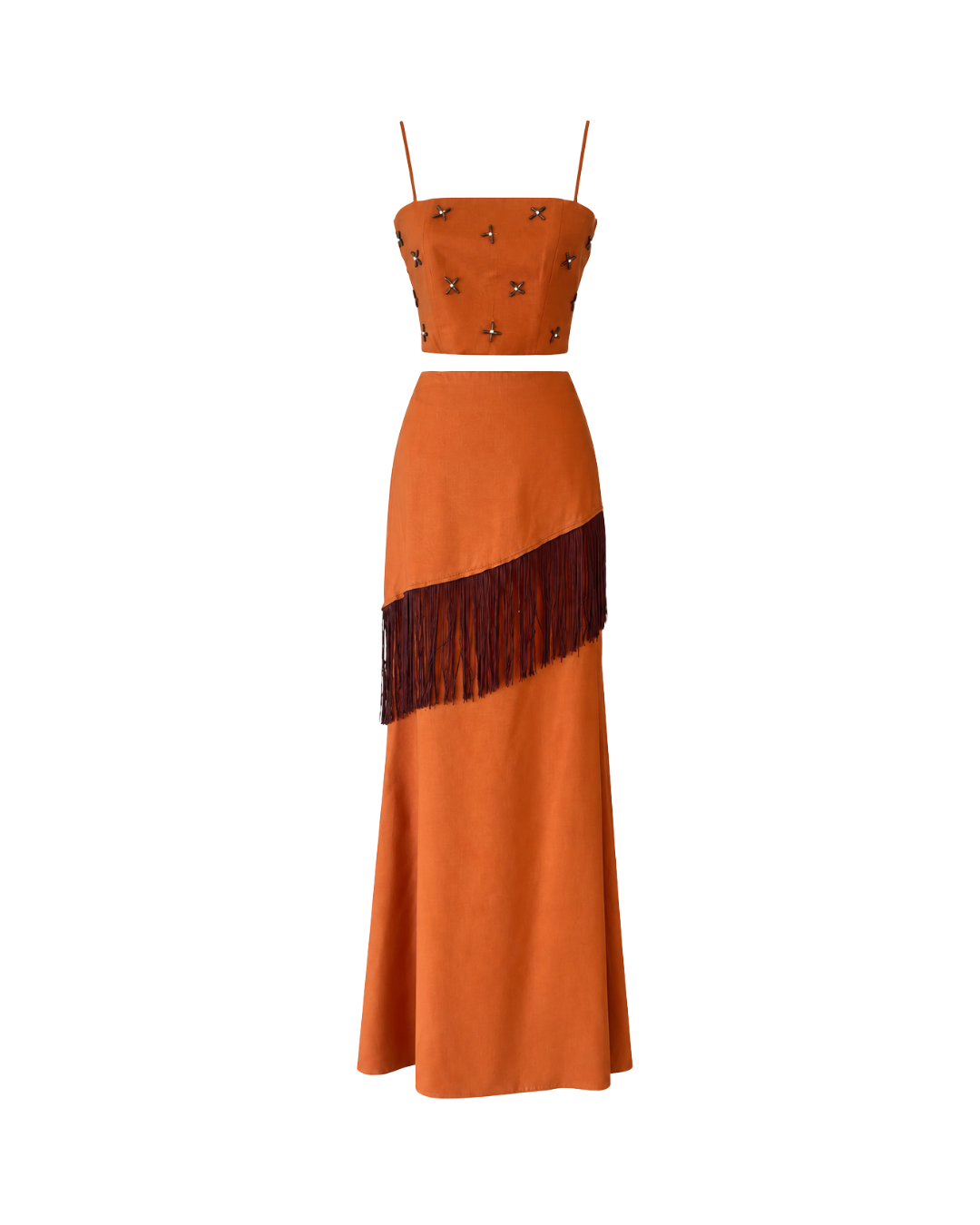 Terracotta Beaded Fringe Set