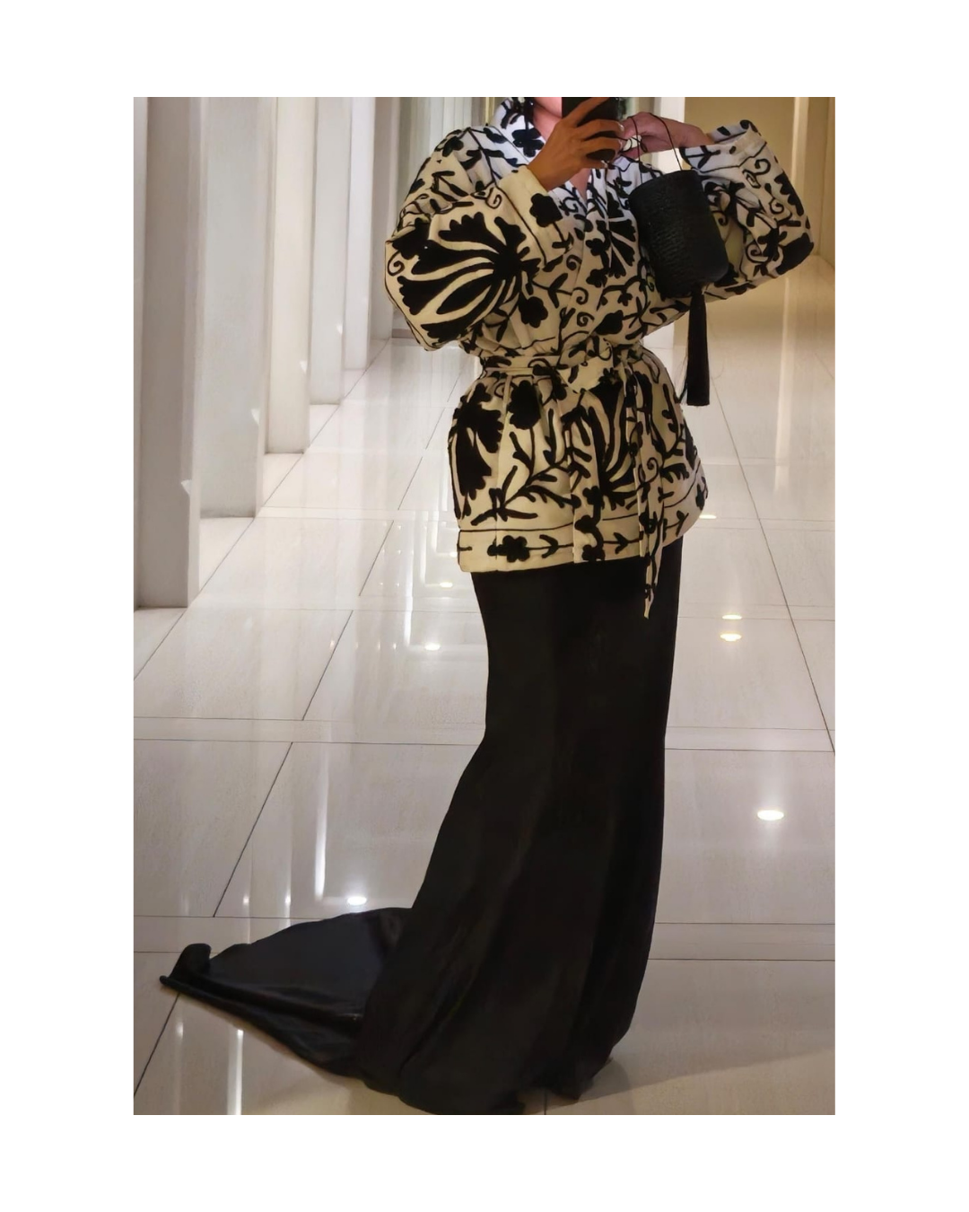 Black Printed Jacket