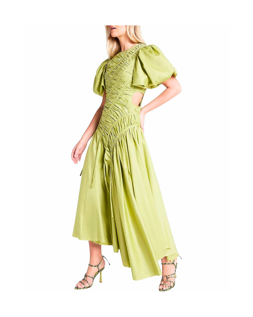 Siren Drawstring Midi Dress