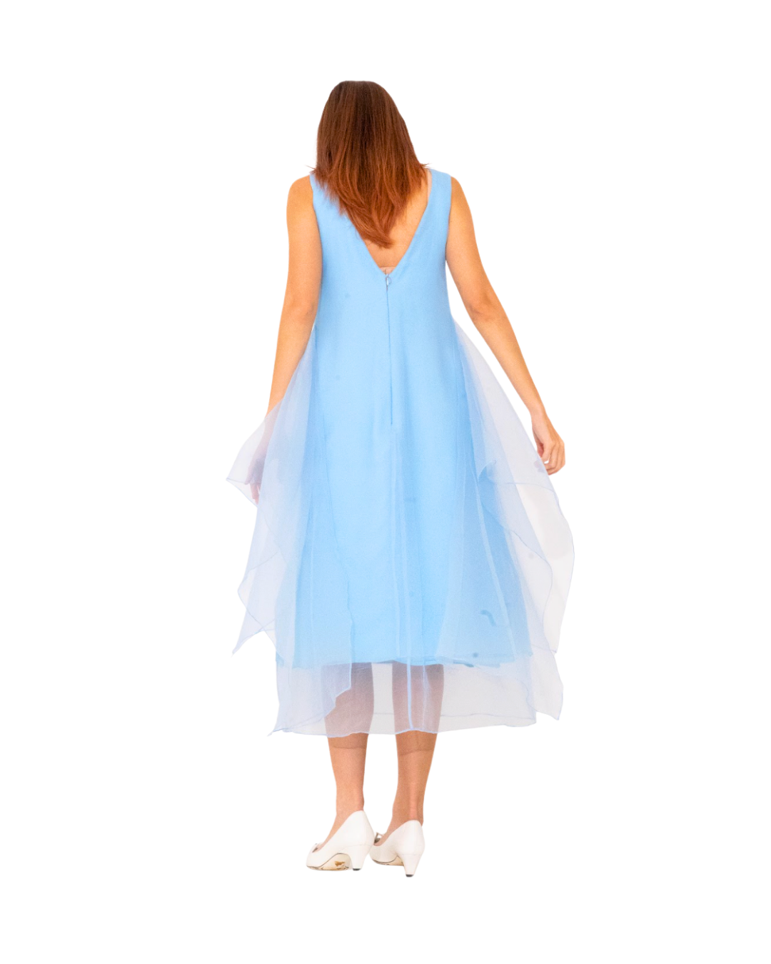 Poweder Blue Organza Dress