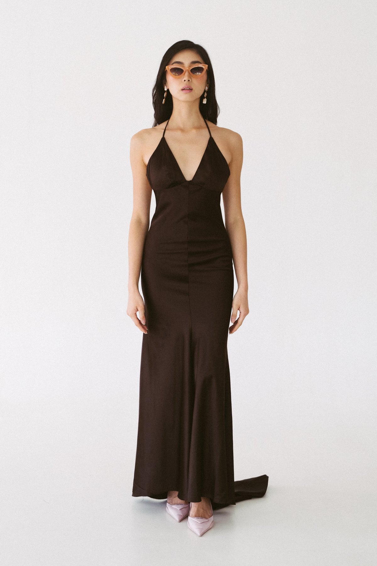 Brown Silk Dress – VESTIDO