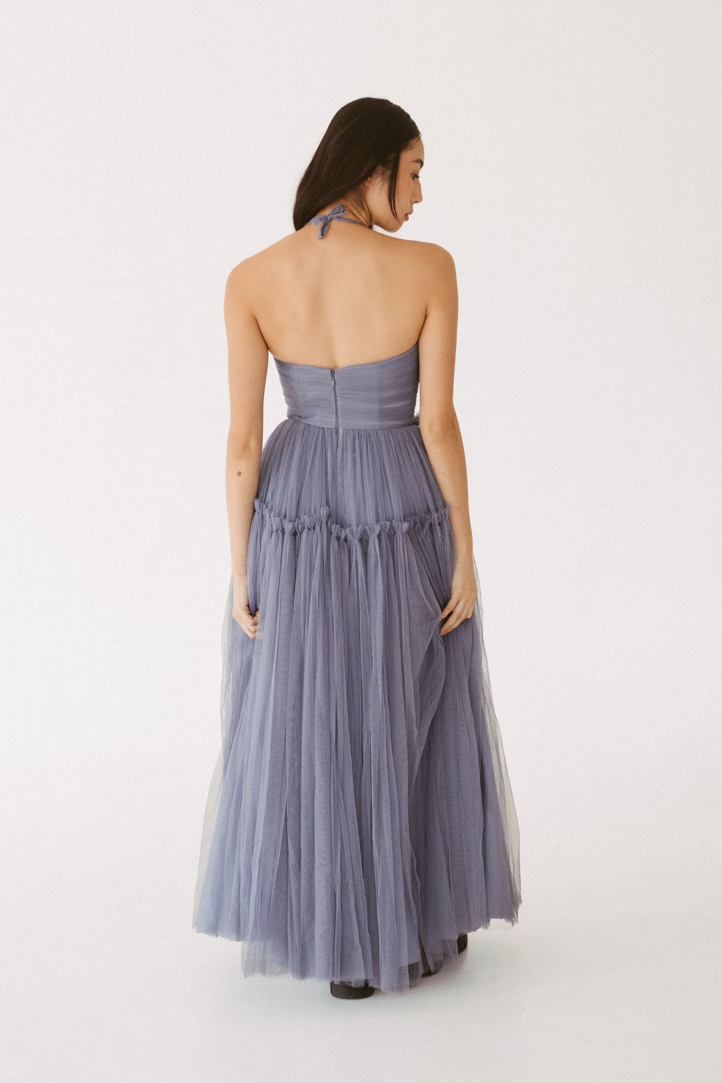 Blue Tulle Gown