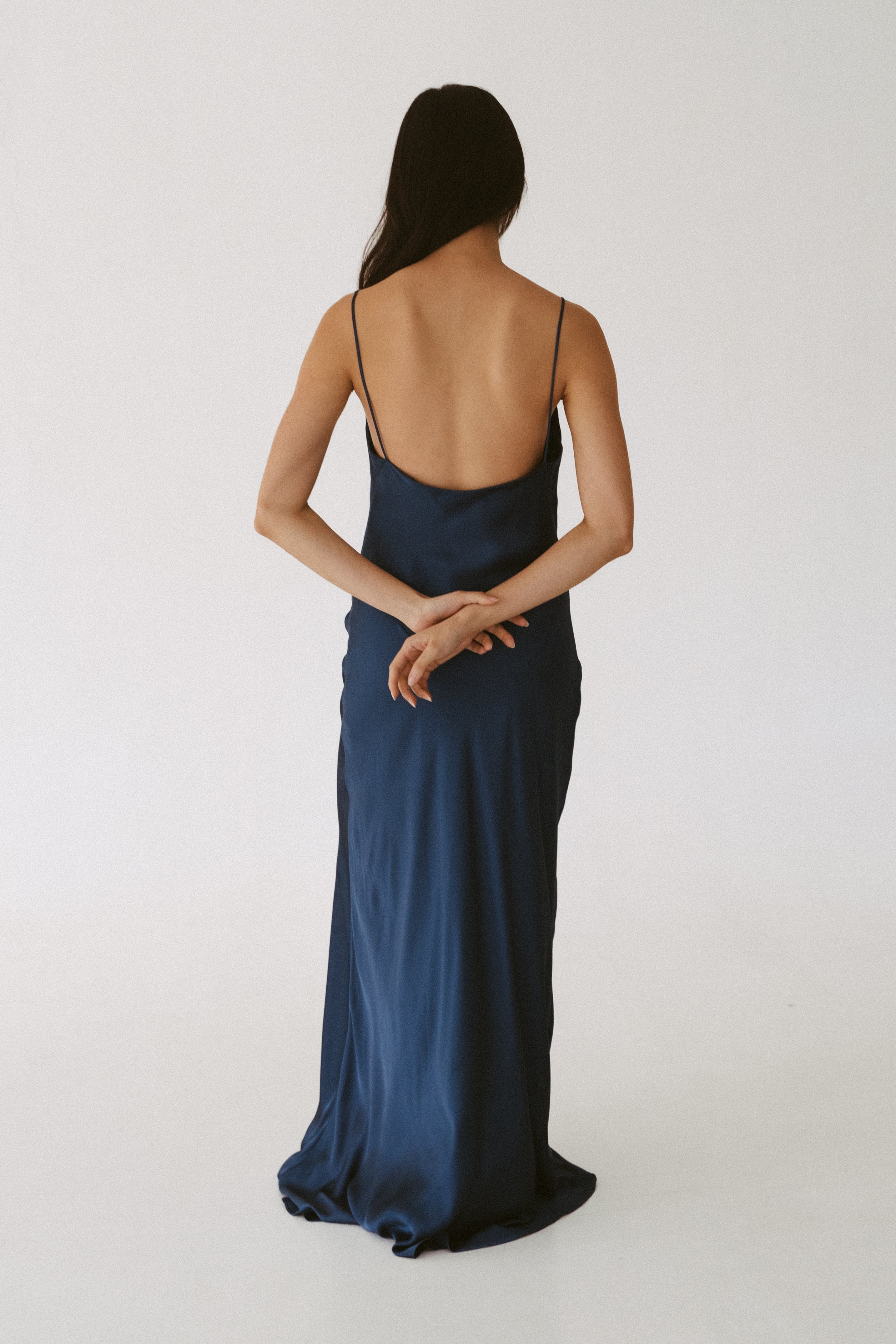 Slip Dress with Cowl Neck