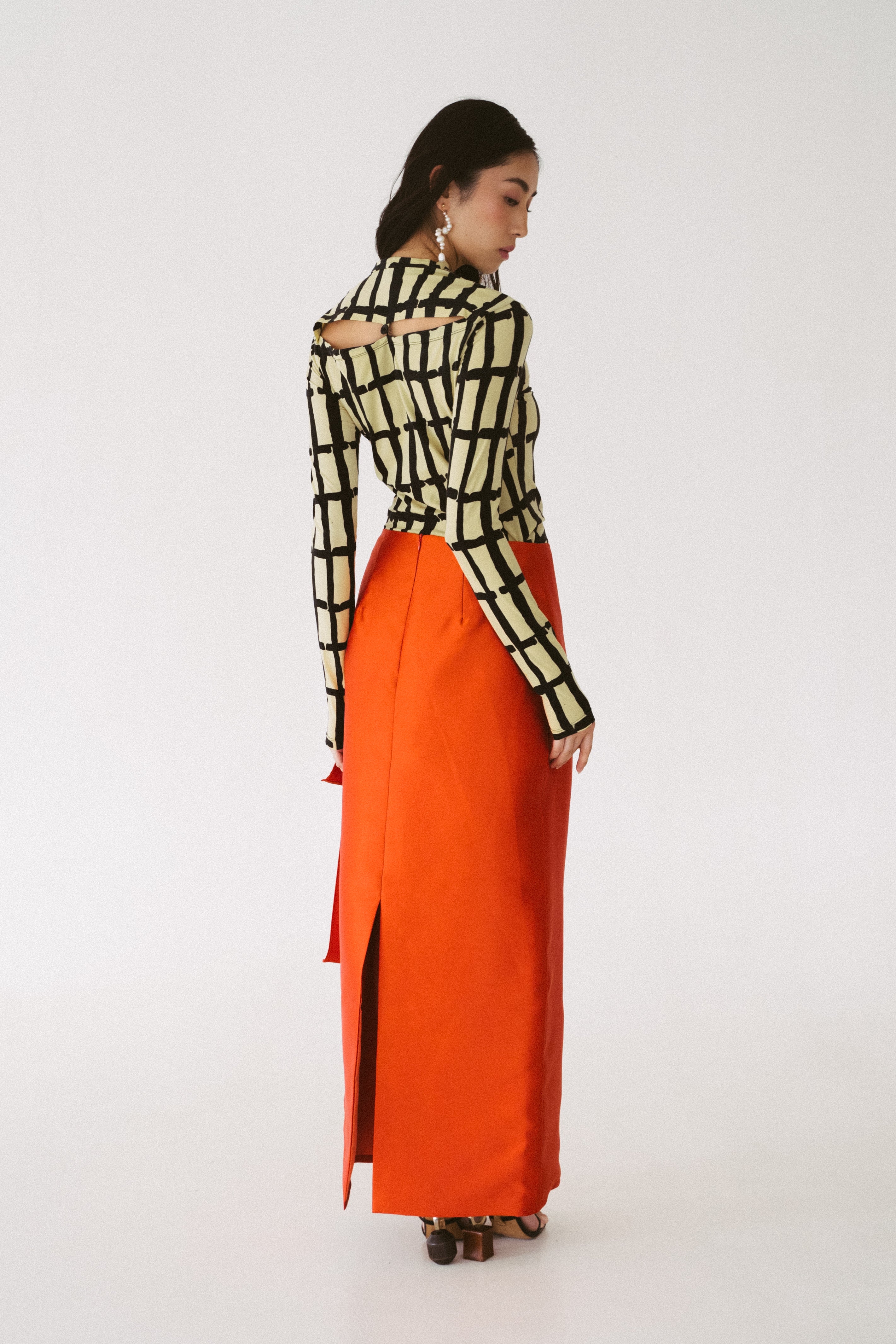 Orange Saloni Skirt