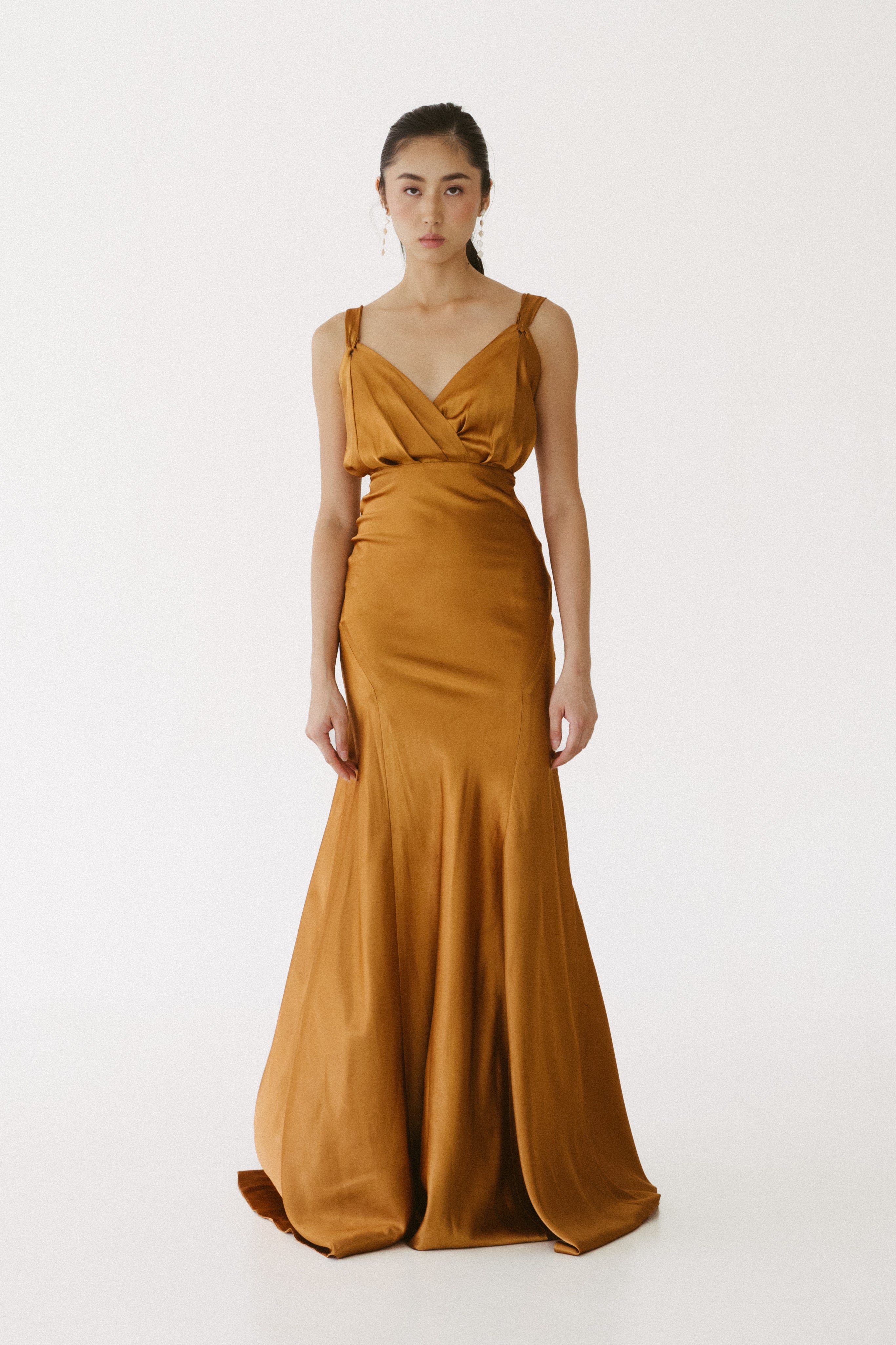 Gold Silk Dress