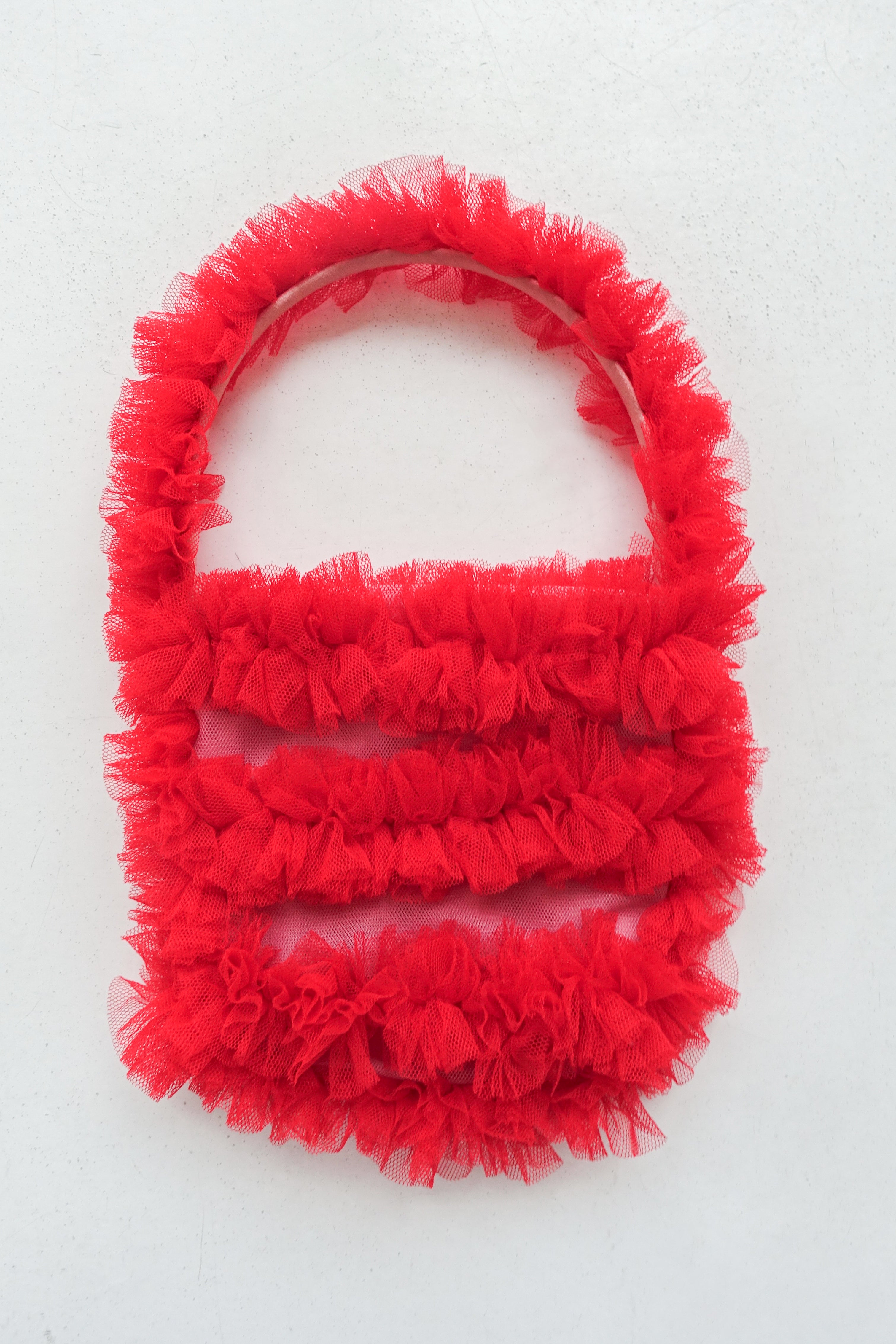 Holiday Party Bag in Red Tulle