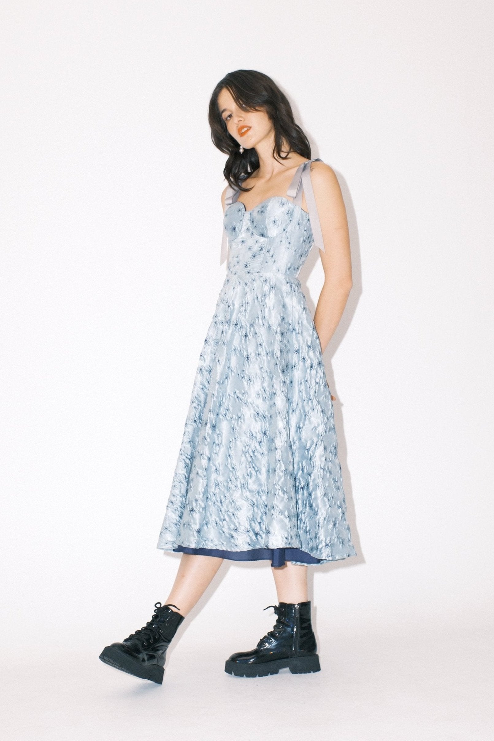 Muted Blue Milana Dress