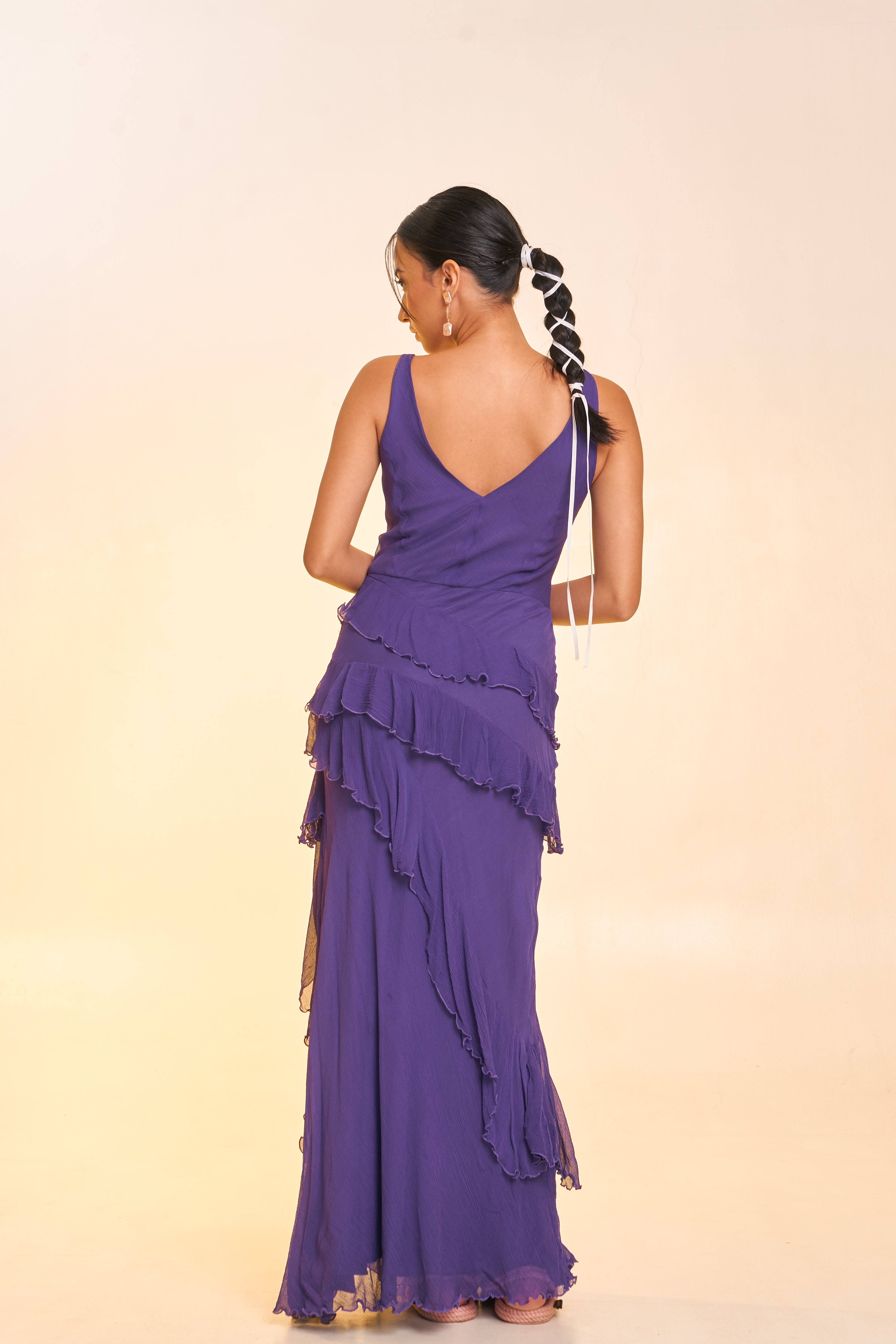 Purple Tiered Dress