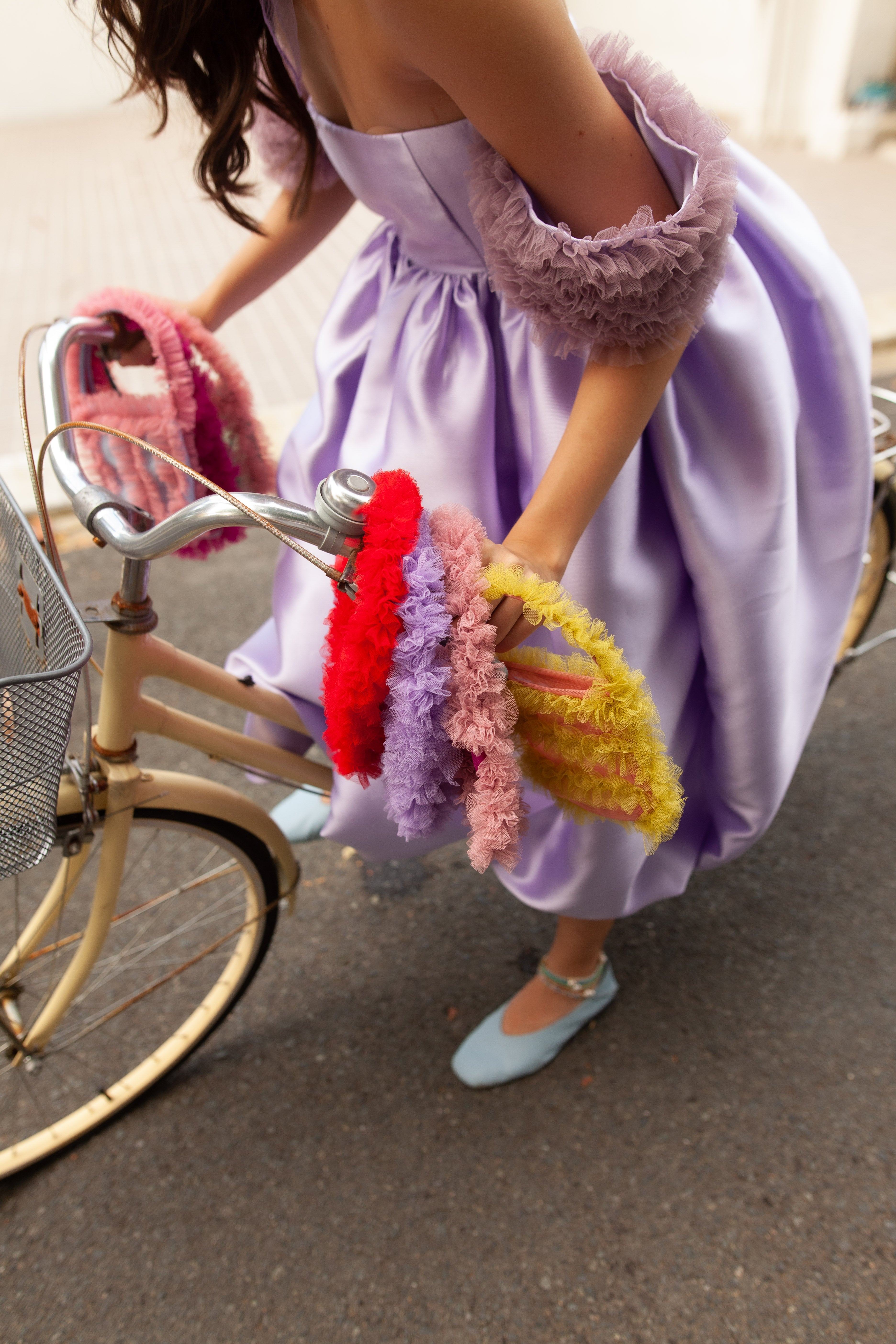 Holiday Party Bag in Pink and Fuchsia Tulle