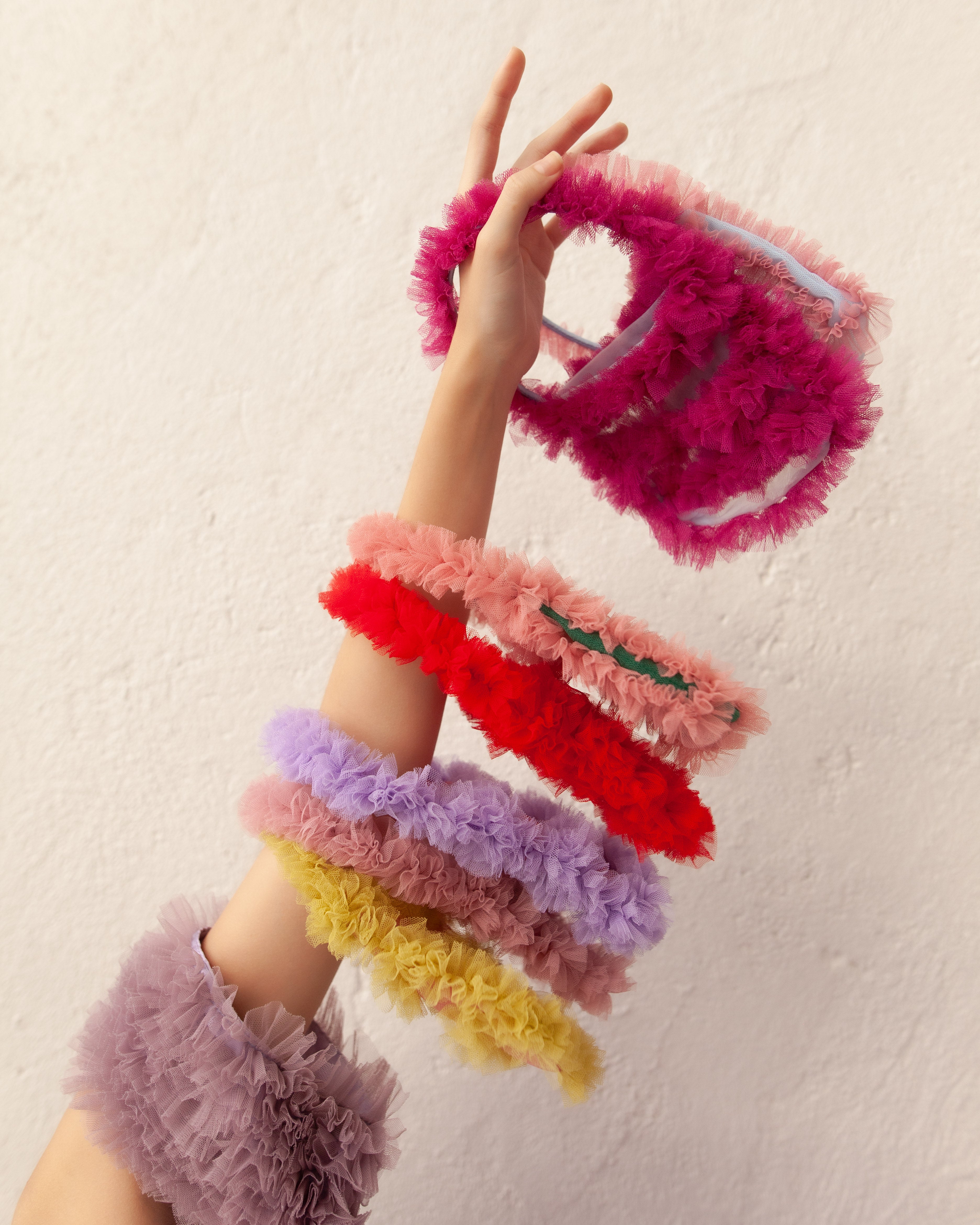 Holiday Party Bag in Pink and Fuchsia Tulle