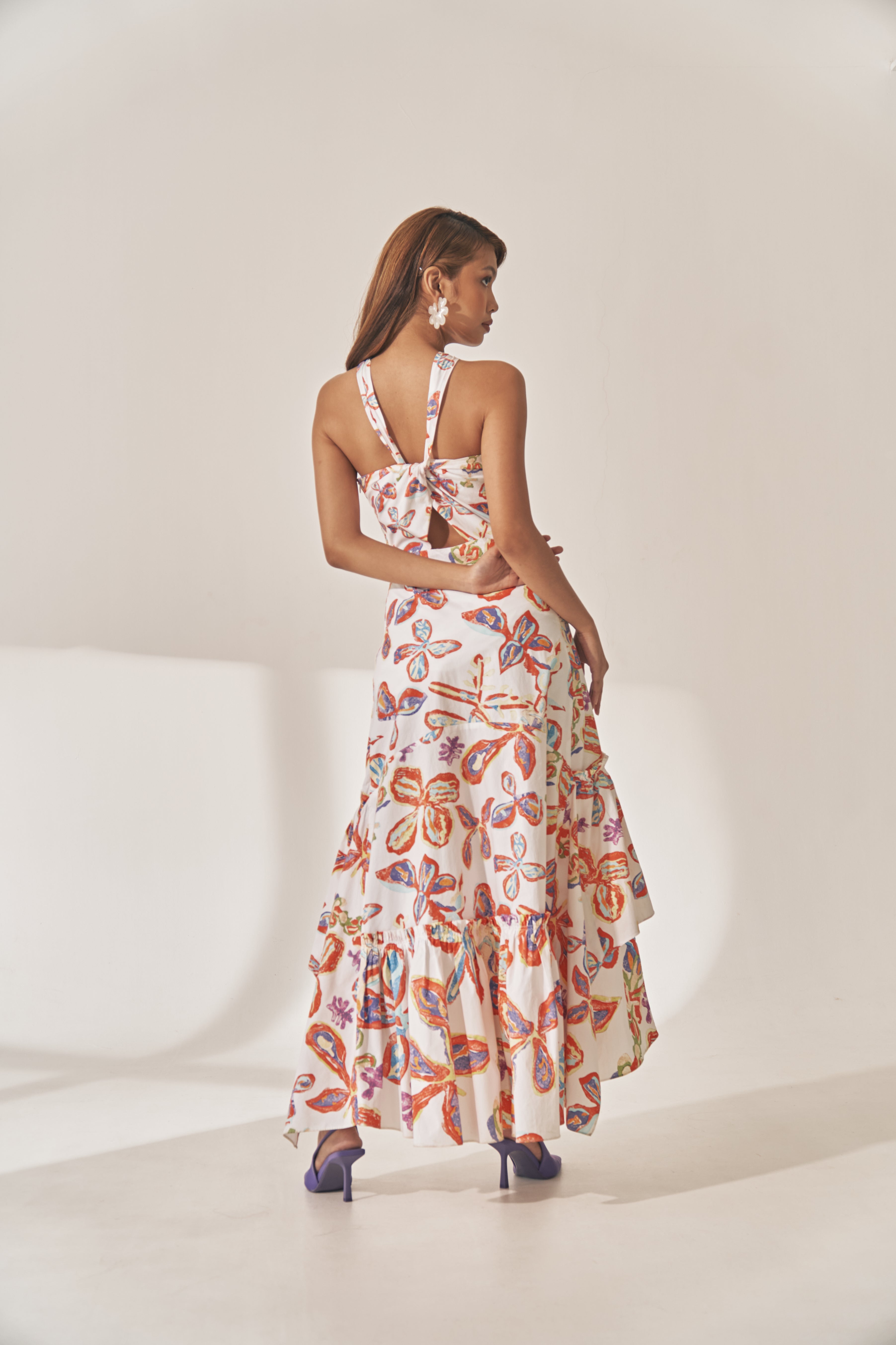 Printed Halter Dress