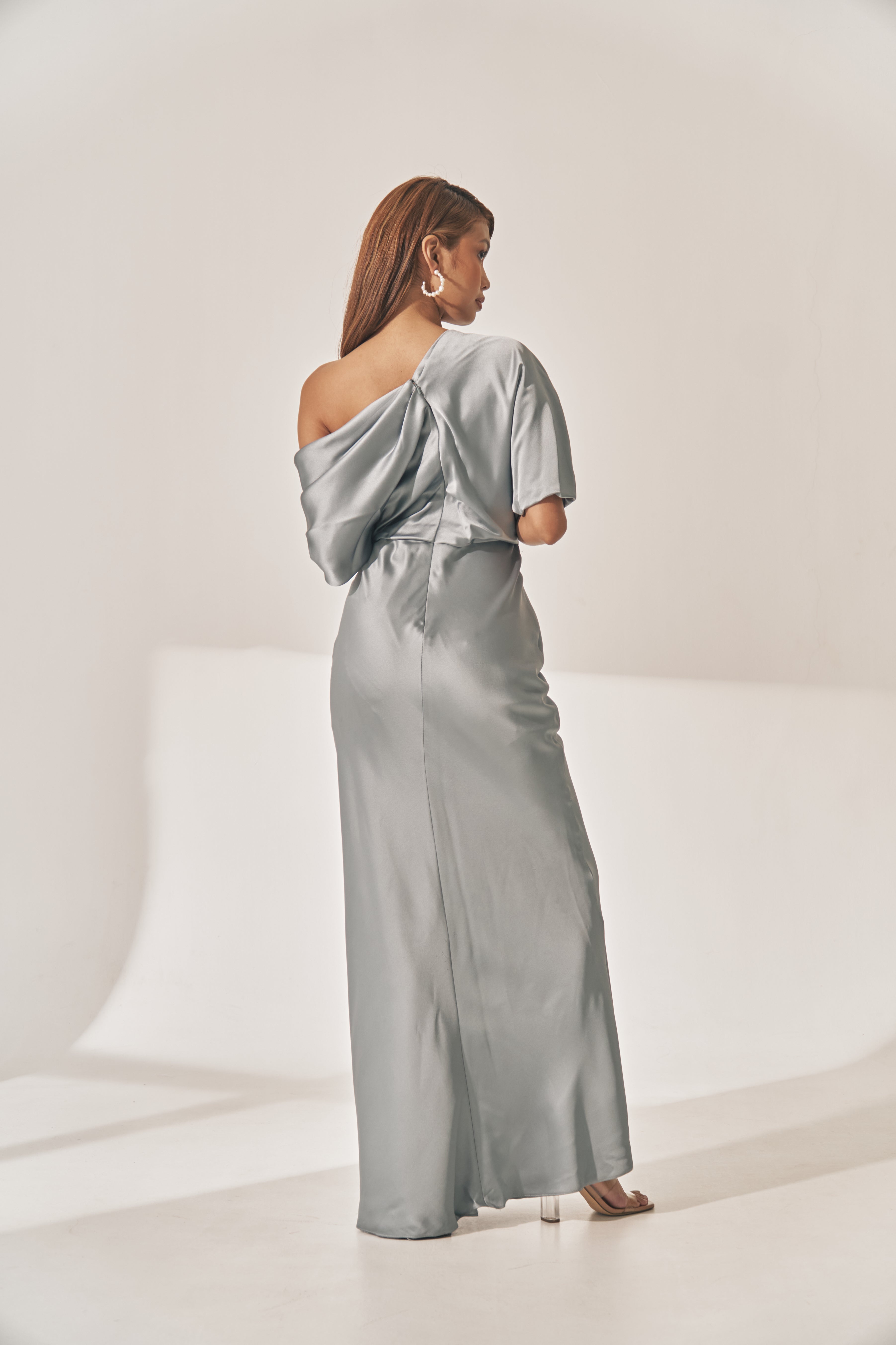 Asymmetrical Sleeve Gown