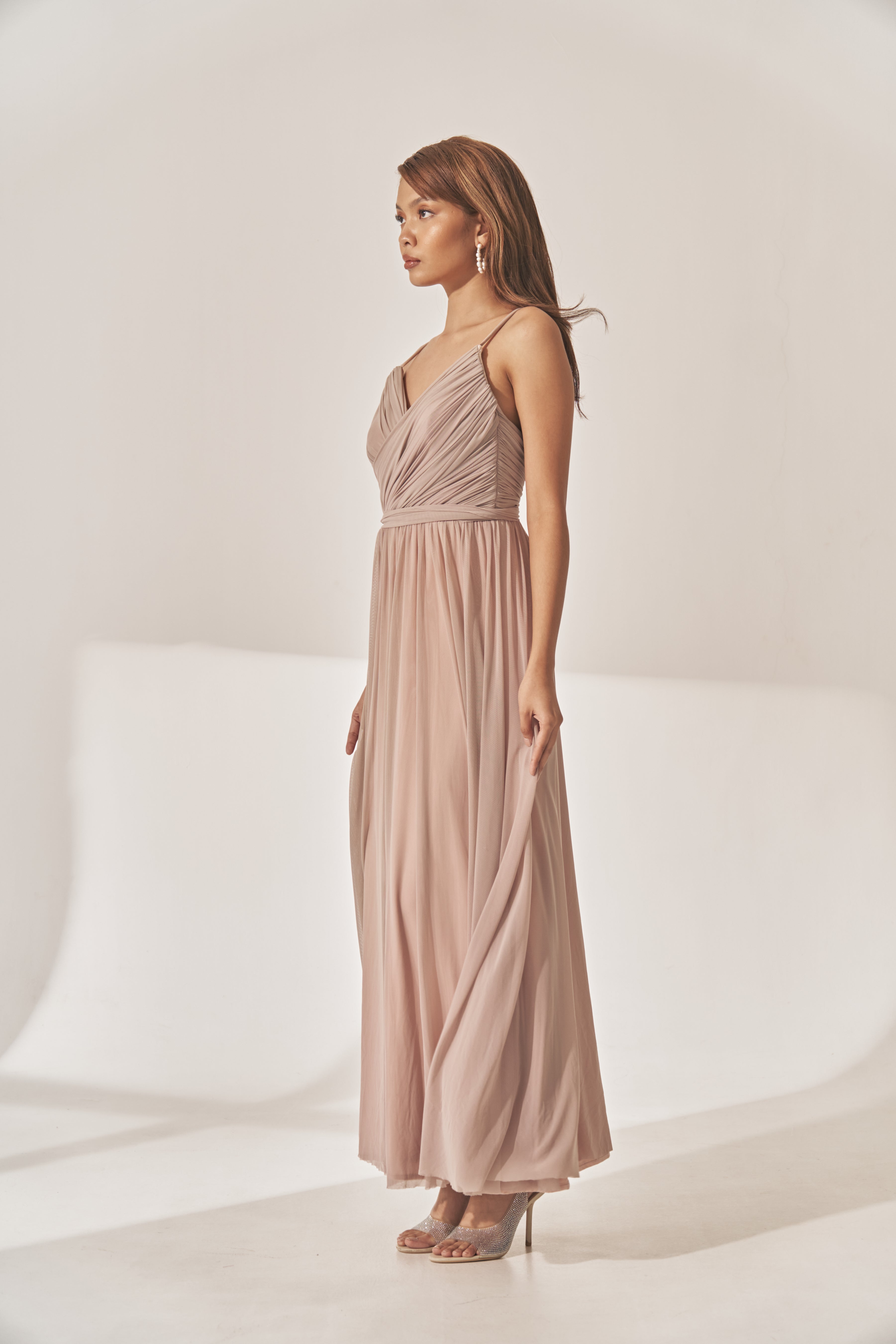 Blush Drape Dress