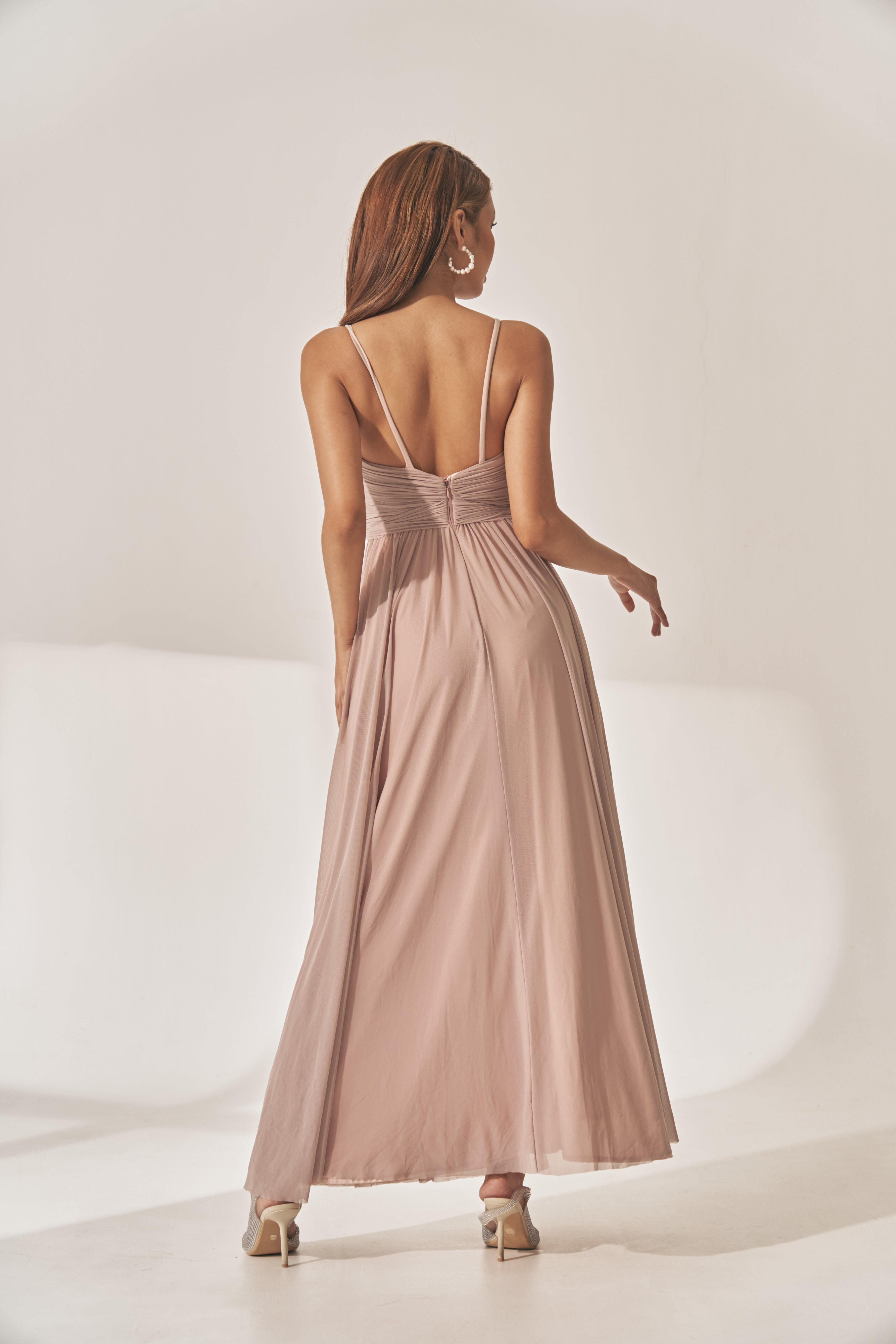 Blush Drape Dress