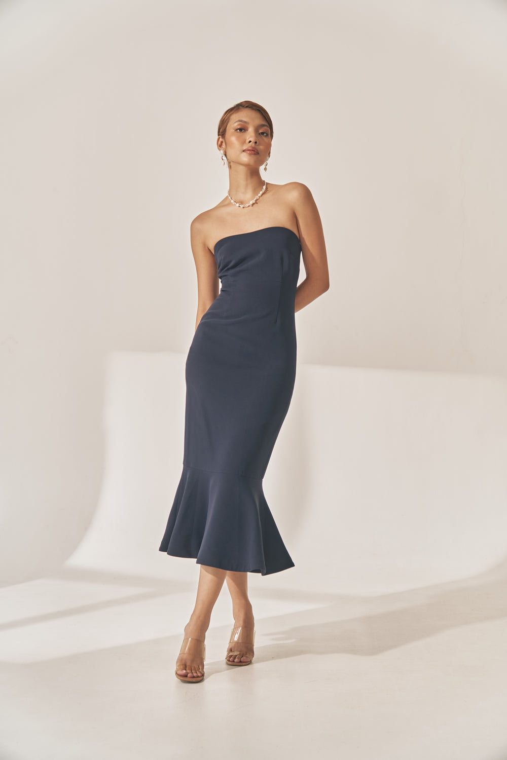 Navy Blue Mermaid Dress – VESTIDO