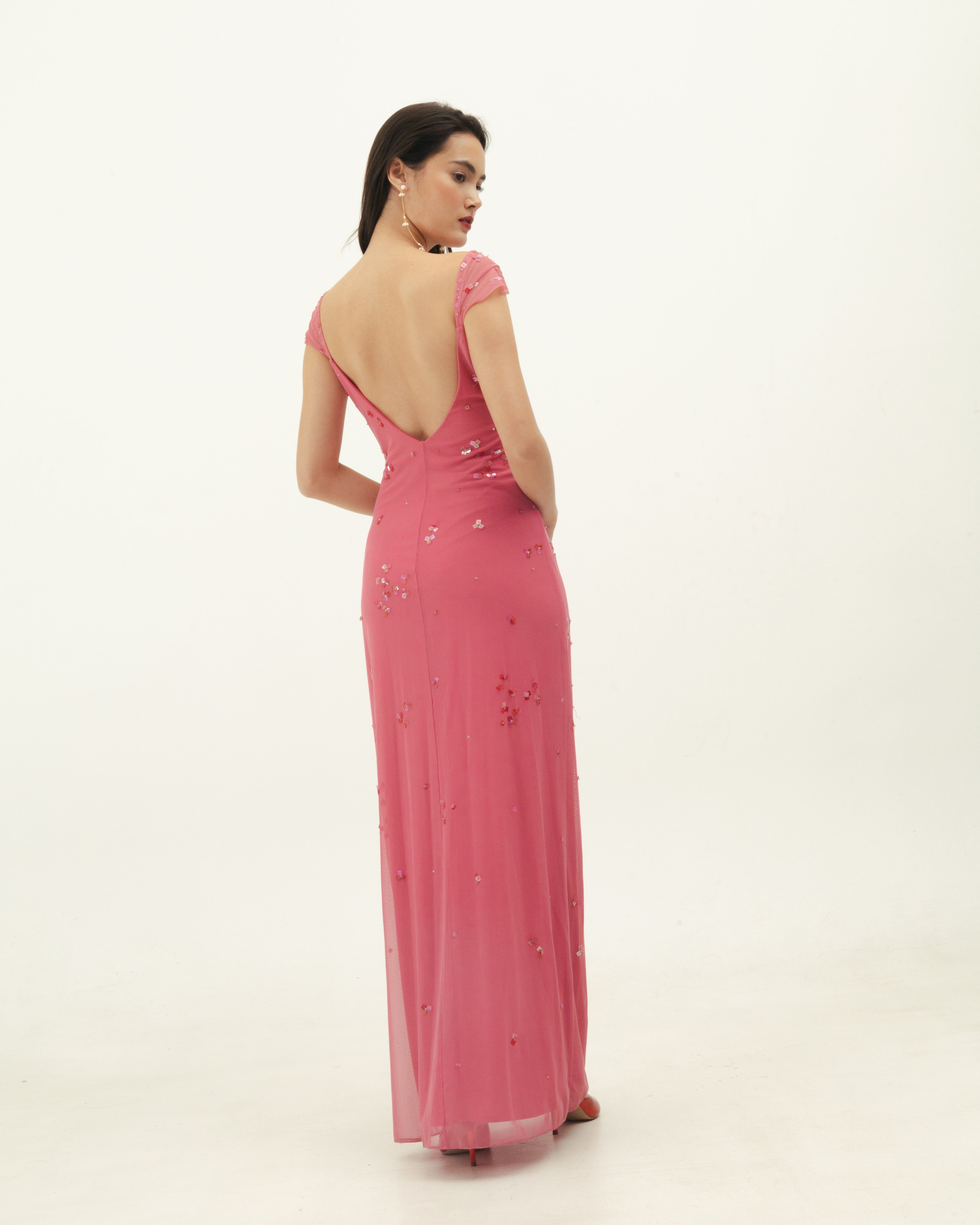 Pink Beaded Dress