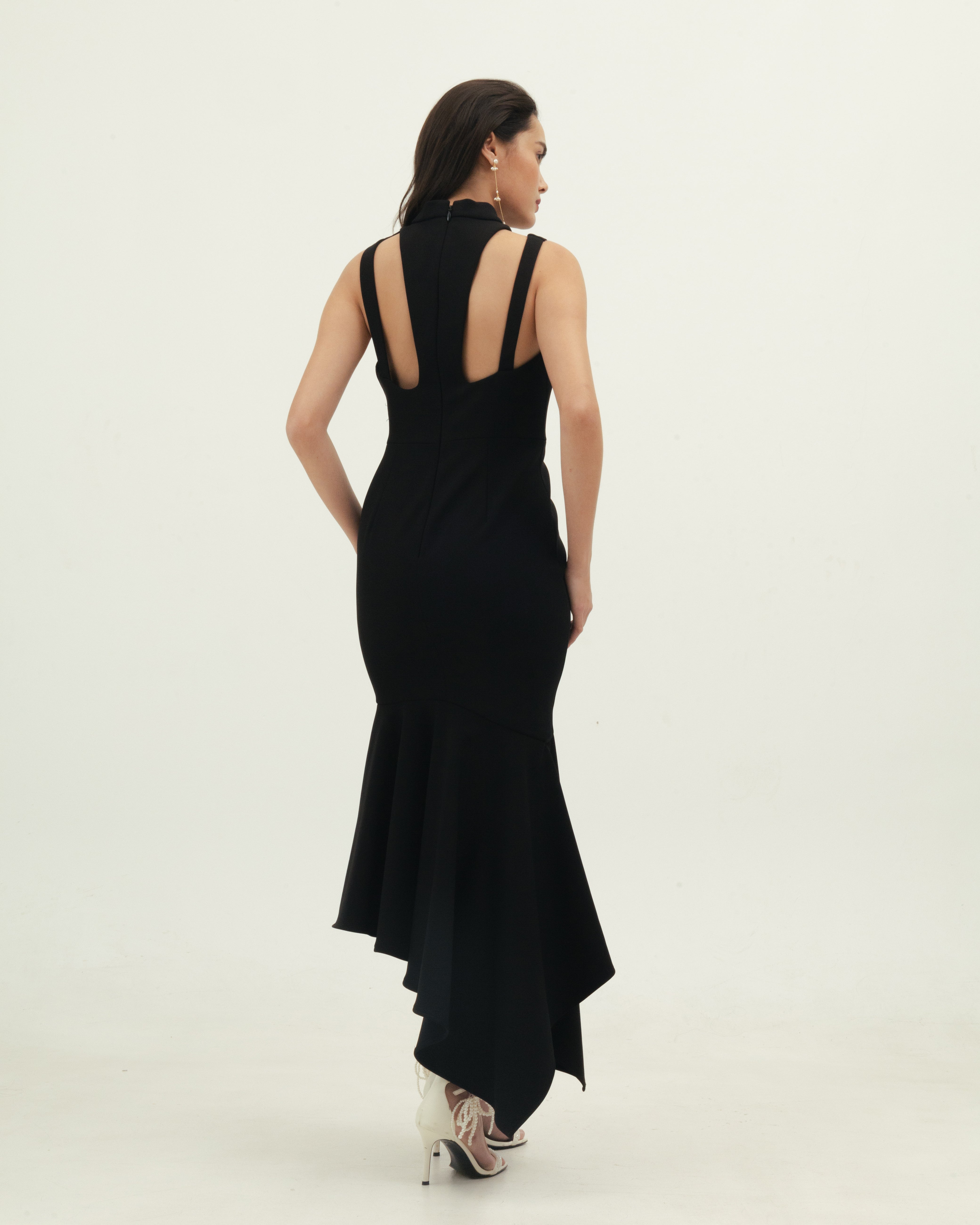 Black Dress with Cut Out Detail