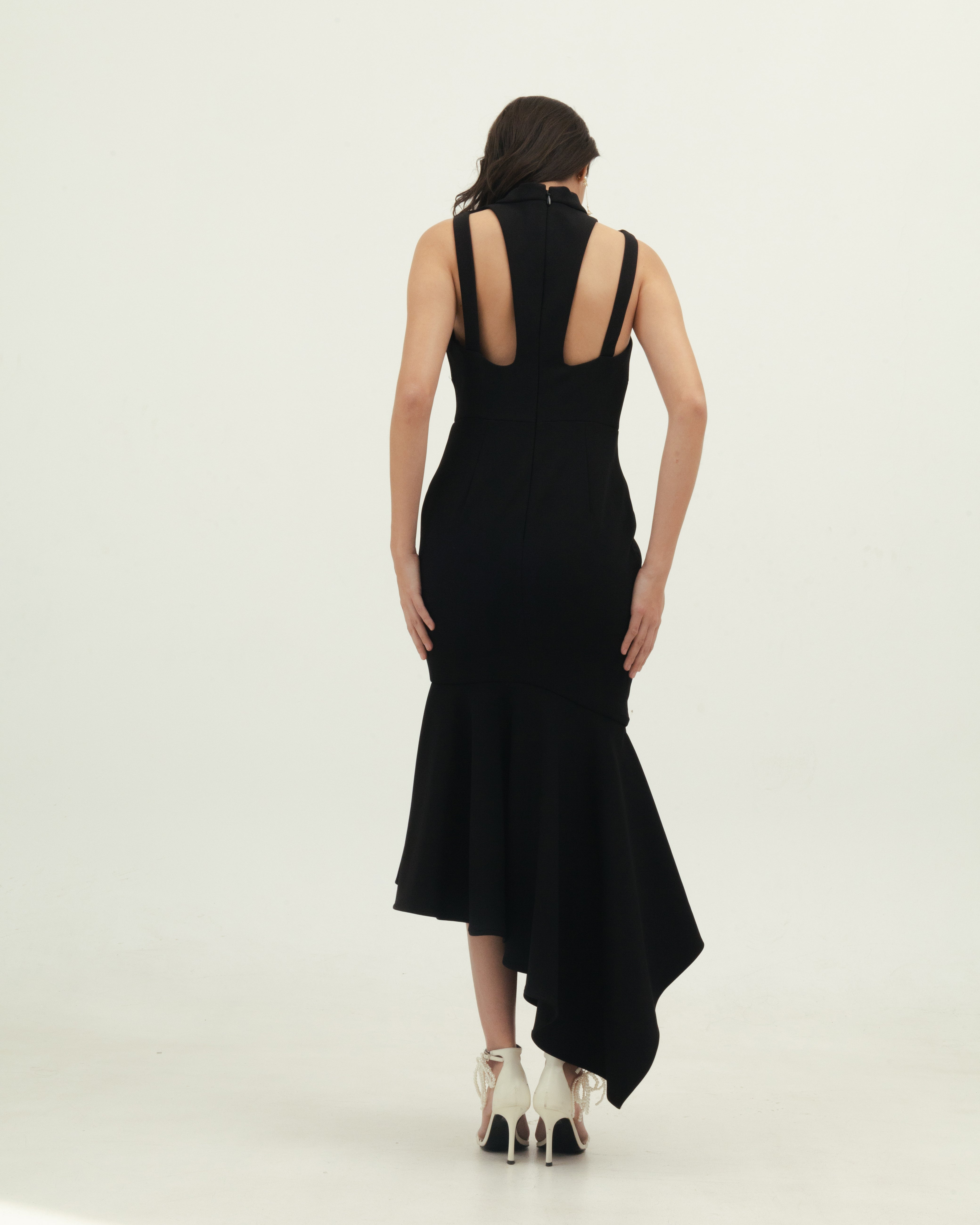 Black Dress with Cut Out Detail