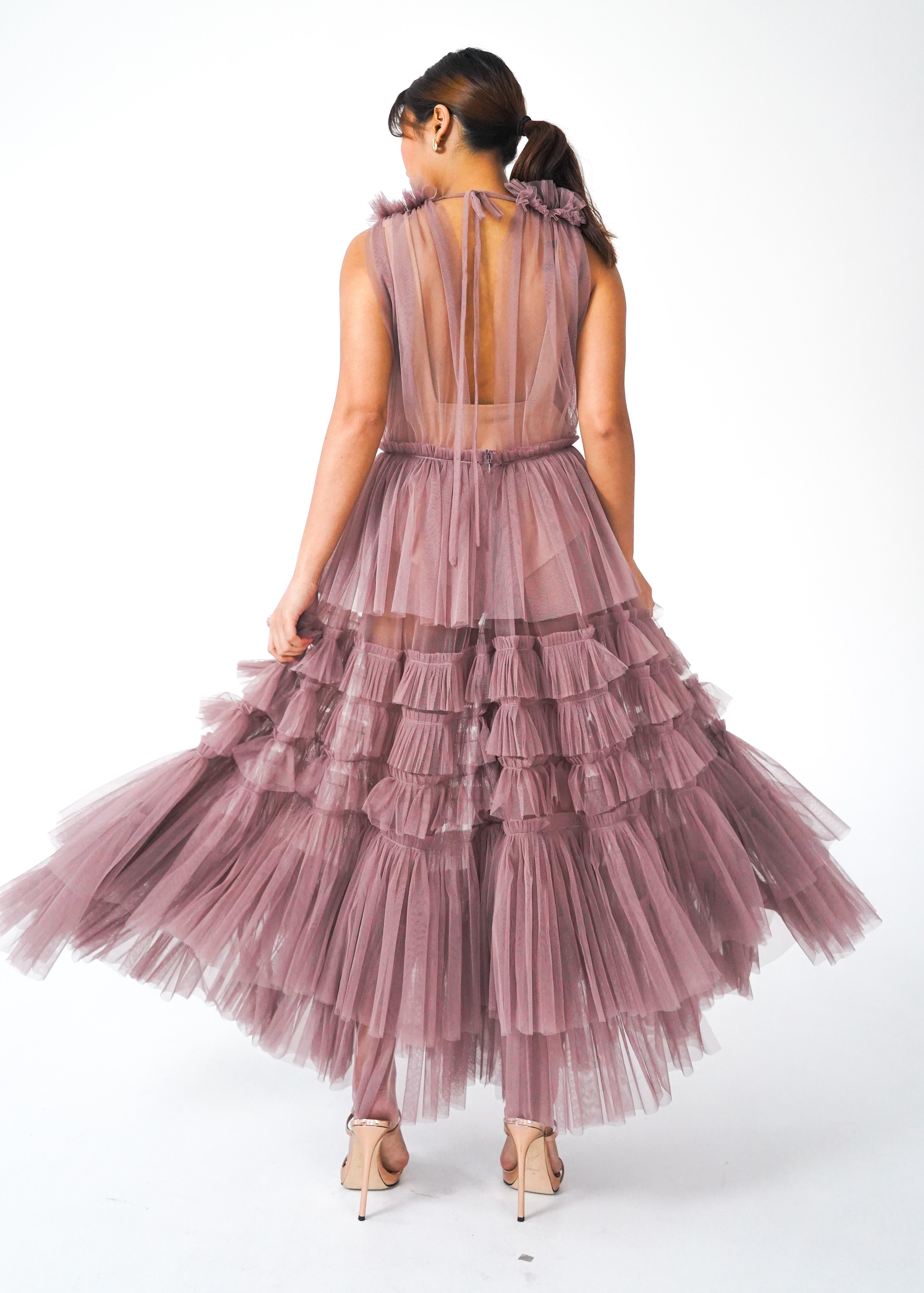Mauve Tulle Dress