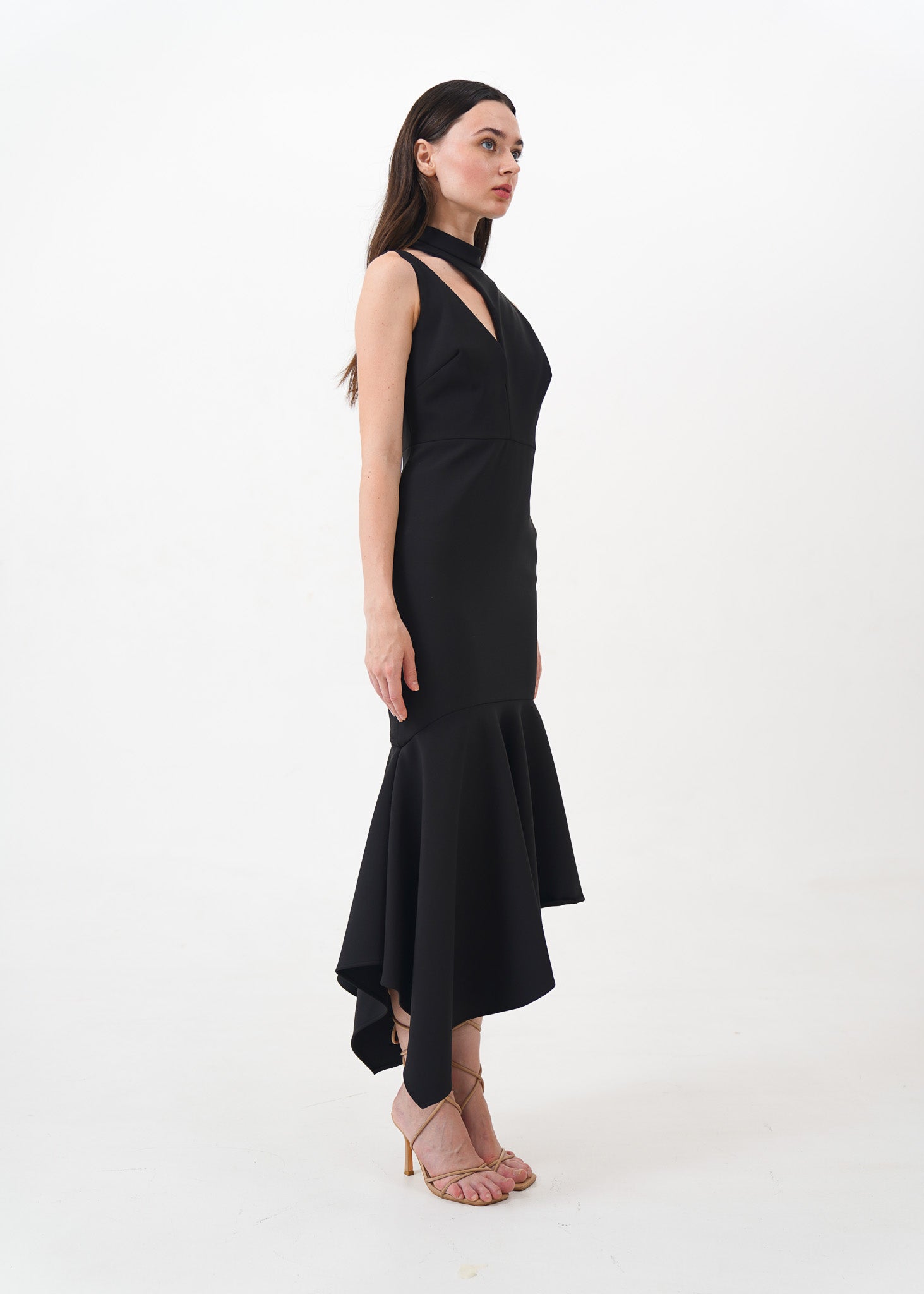 Black Dress with Cut Out Detail