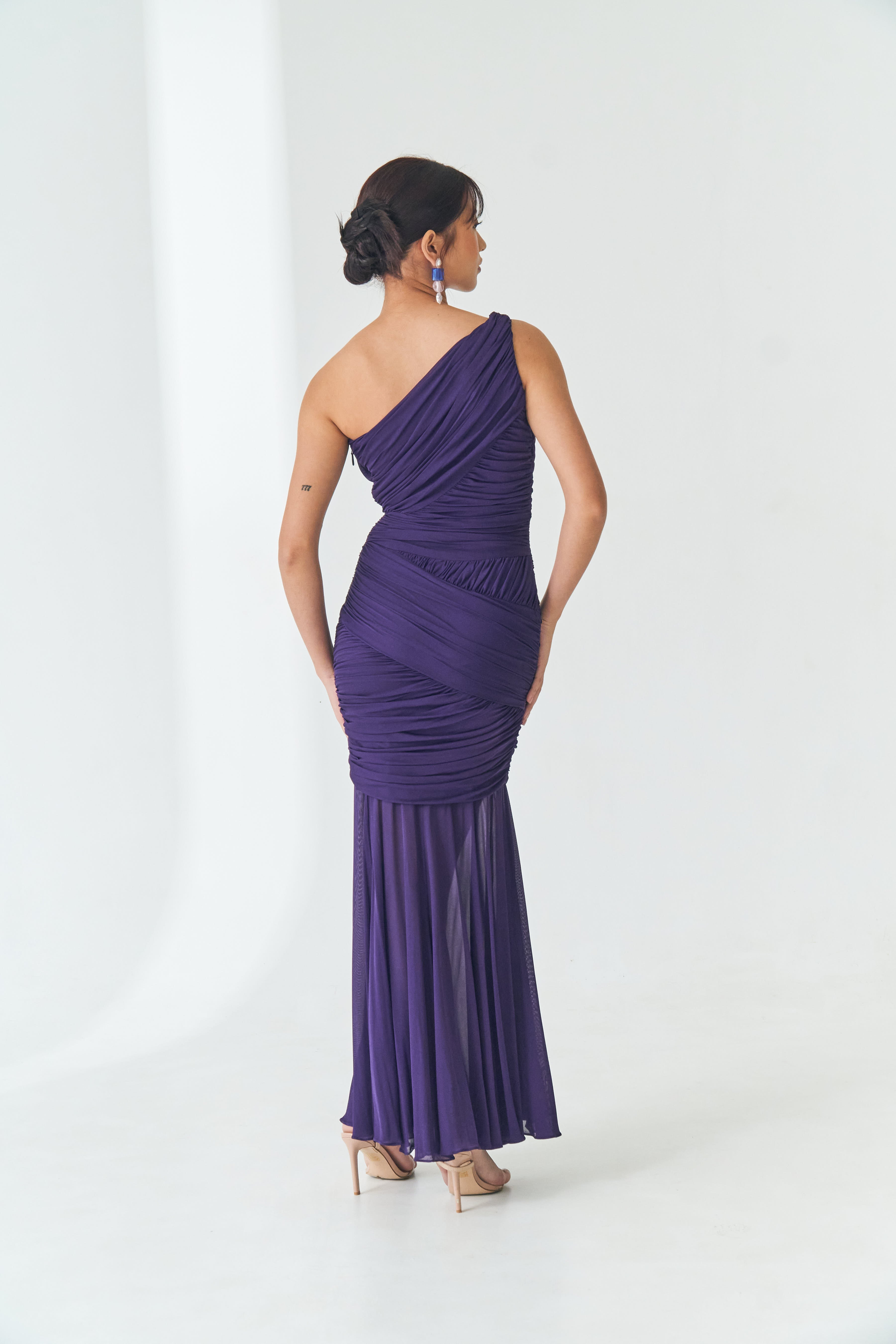 Drape One Shoulder Dress