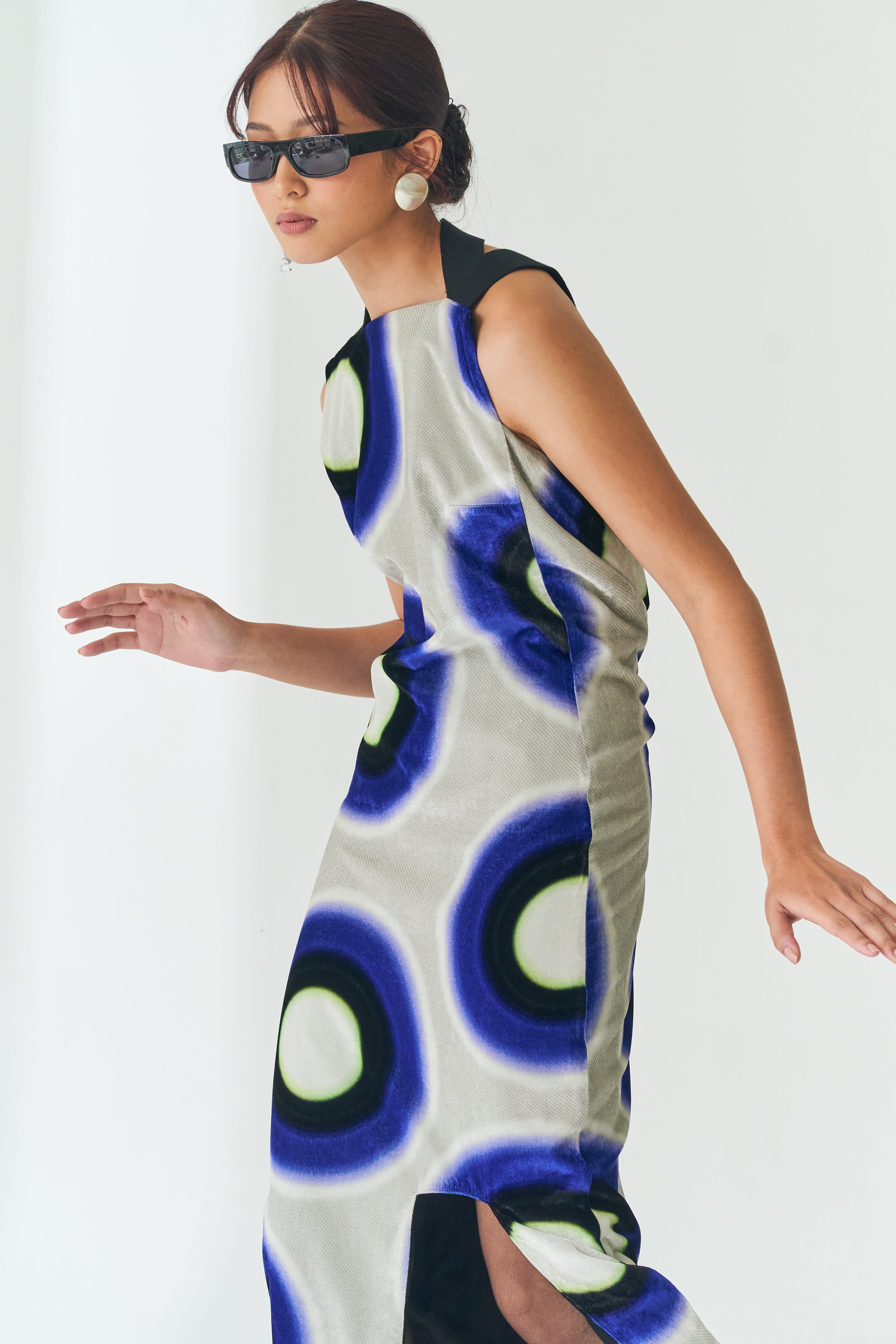 Graphic Velvet Dress