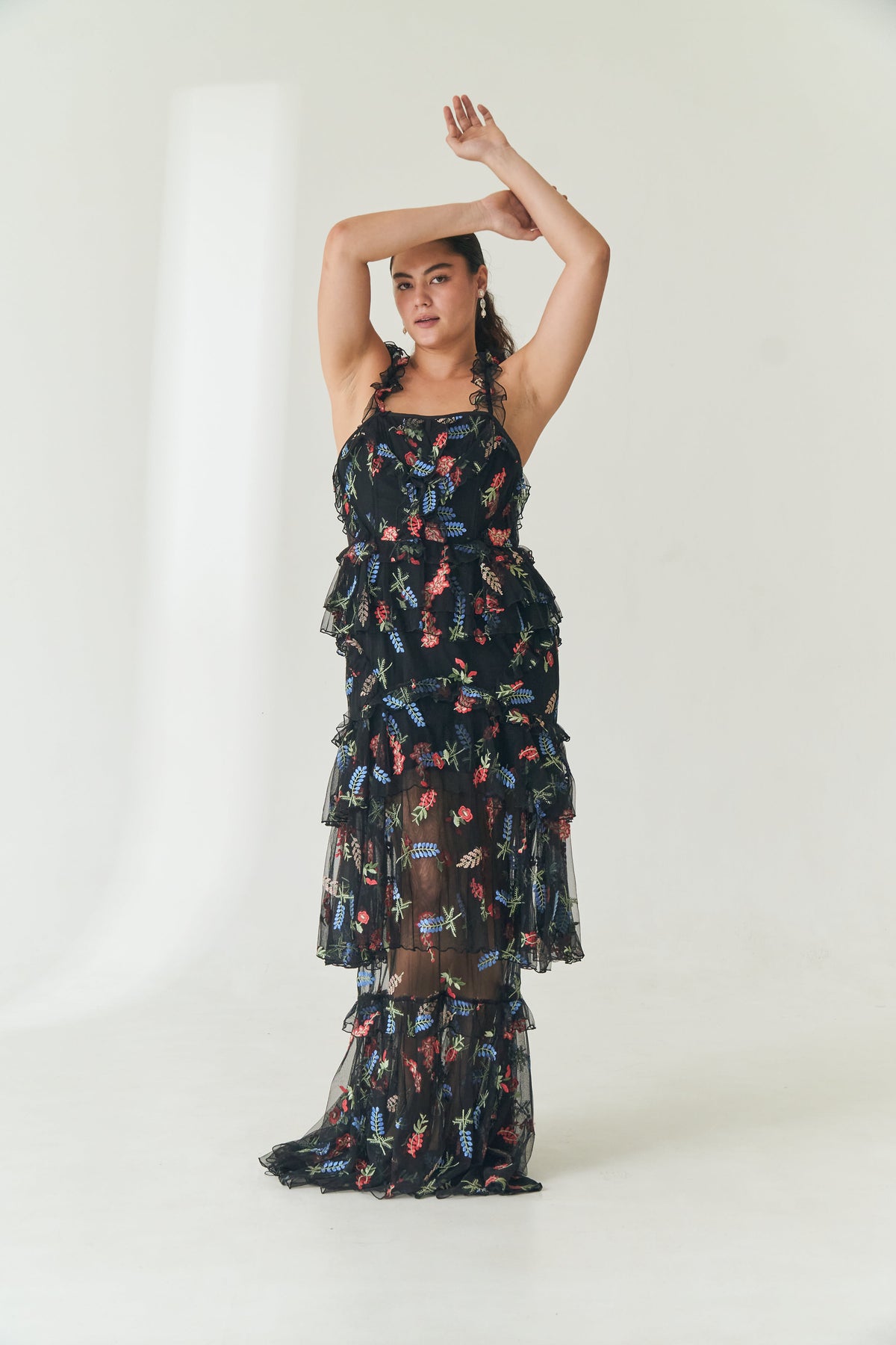 Three Tiered Floral Dress main image 1