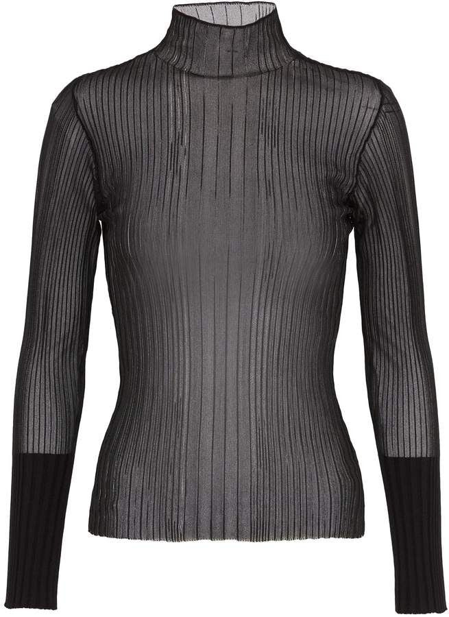 Black Sheer Top