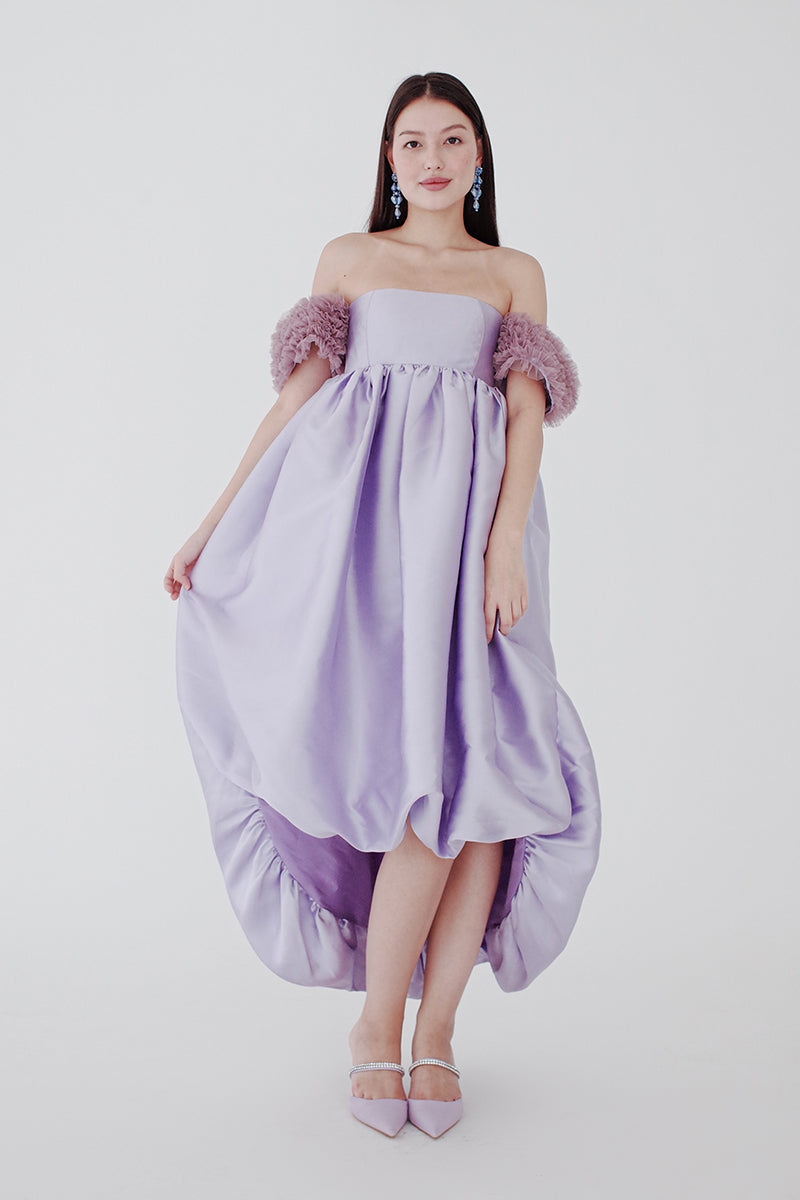 Baby Doll Off Shoulder Gown