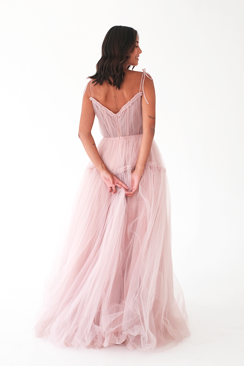 Blush Tulle Ballgown