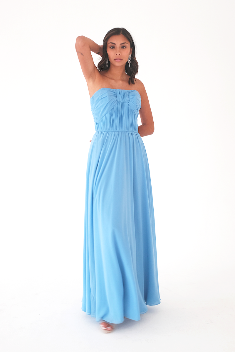 Draped Tube Gown