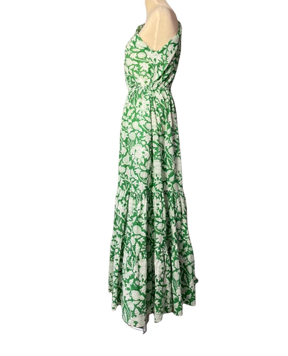 Green Floral Gown