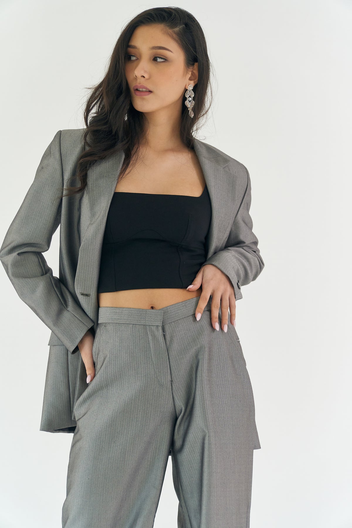 Pakistan Set Rajo Light Grey Suit Pants Set – VESTIDO