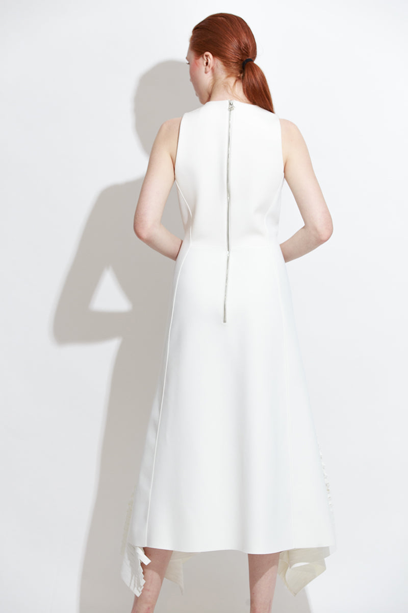 White Bias Perf Dress