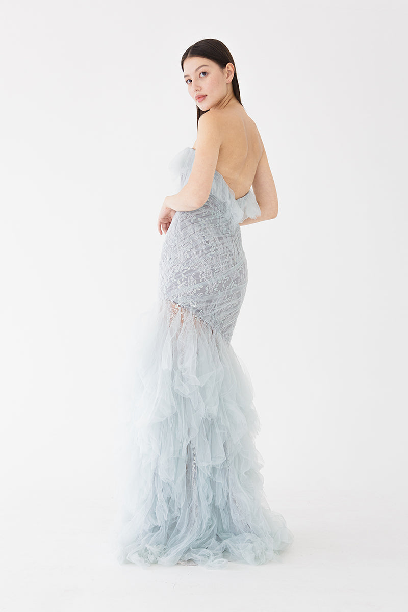 Tulle Tiered Gown