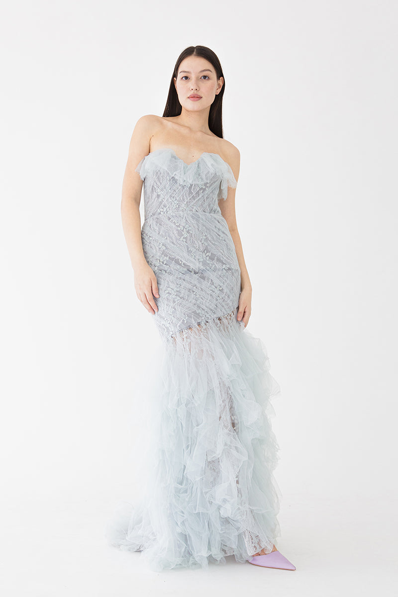 Tulle Tiered Gown