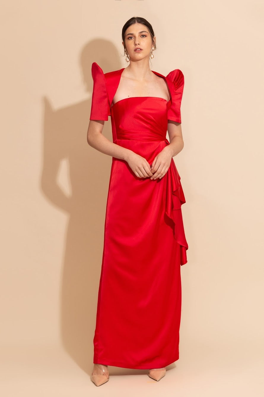 Strapless Gown with Terno Bolero